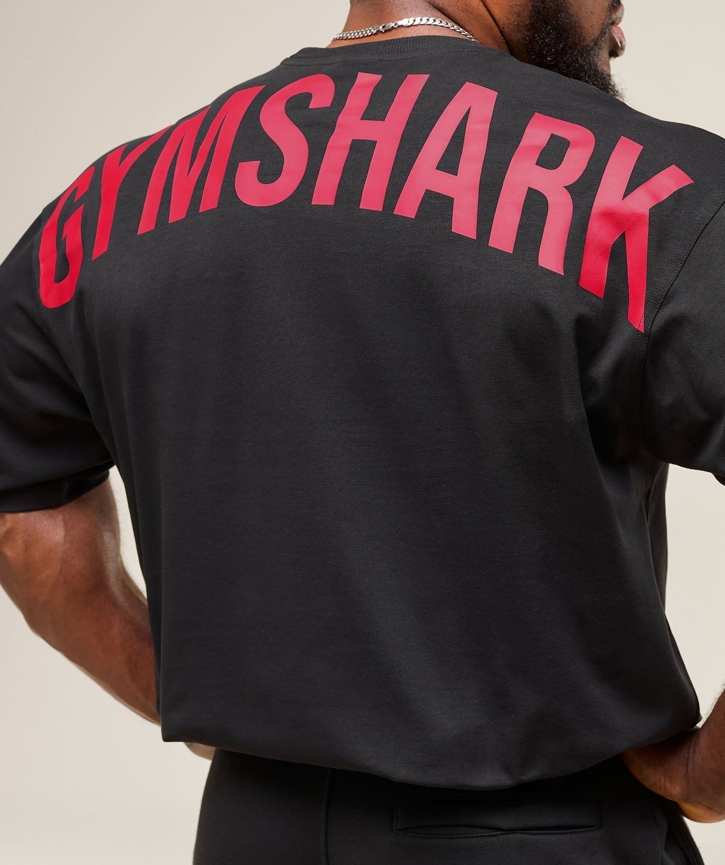 Gymshark Power T-Shirt - Black/Conditioning Red