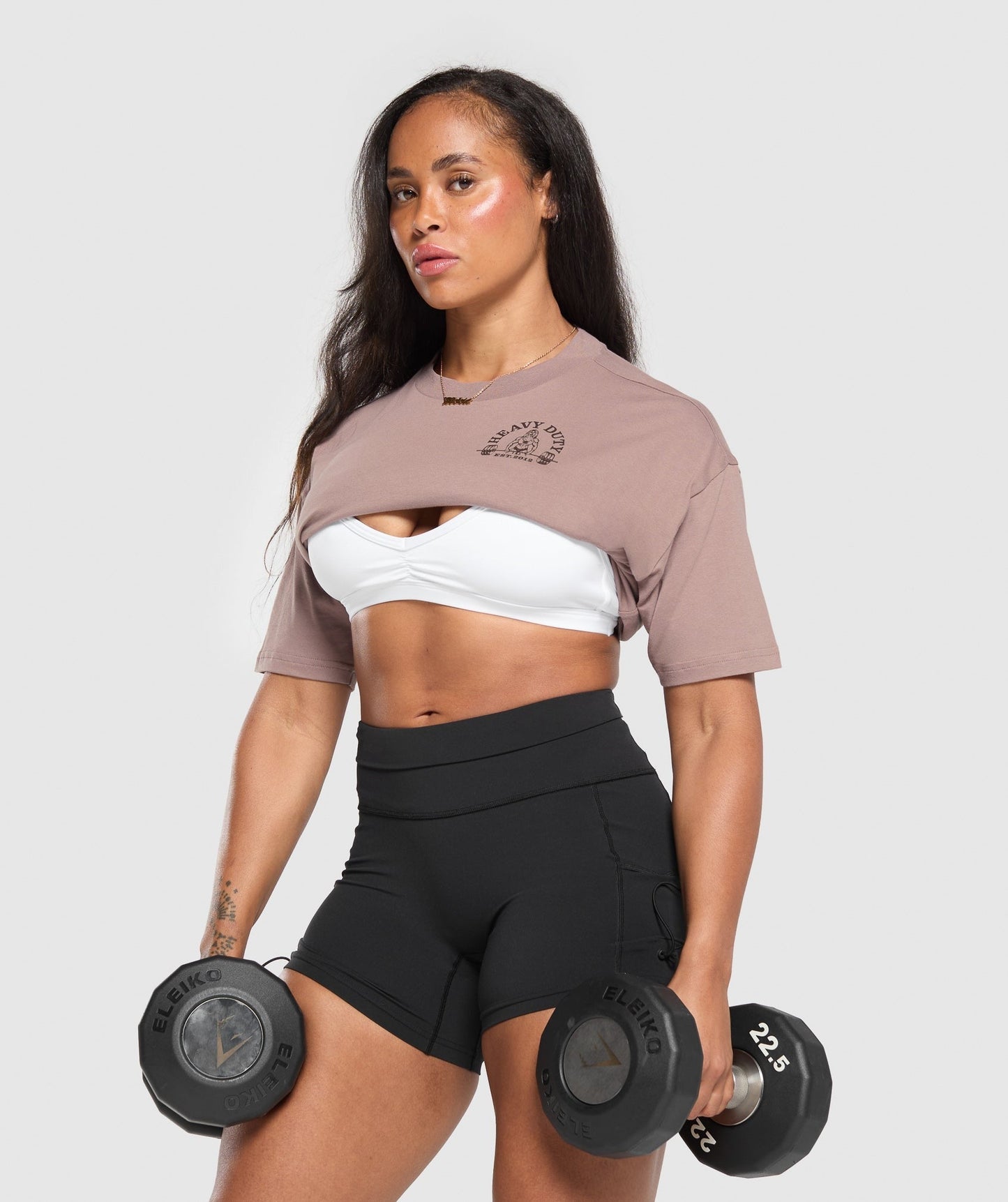 Gymshark Heavy Duty Oversized T-Shirt - Powder Mauve