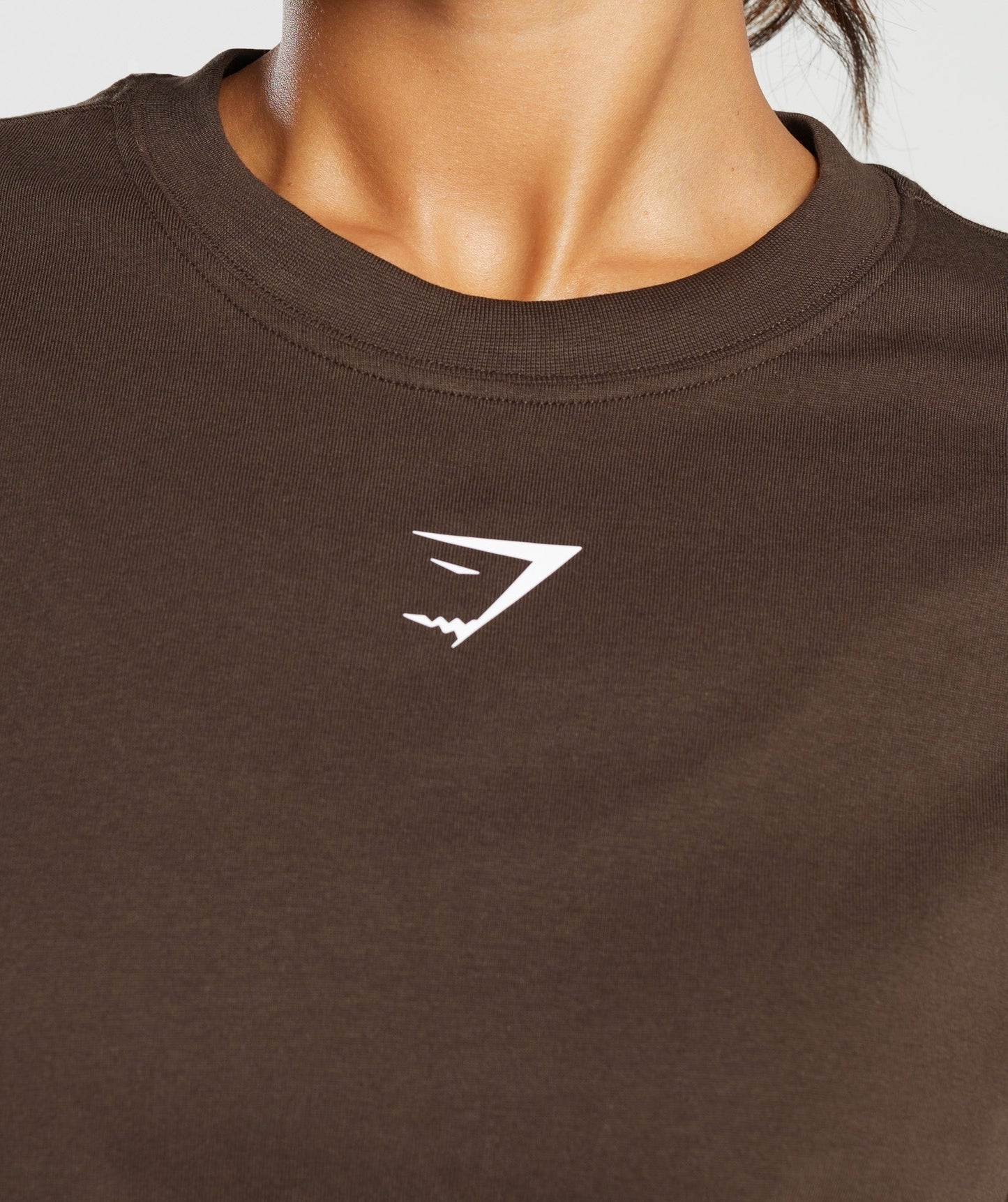 Gymshark Fraction Oversized T-Shirt - Archive Brown