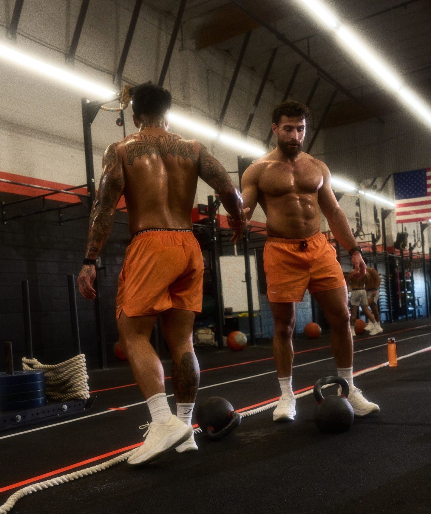 Gymshark Train 5" Shorts - Dayglow Peach