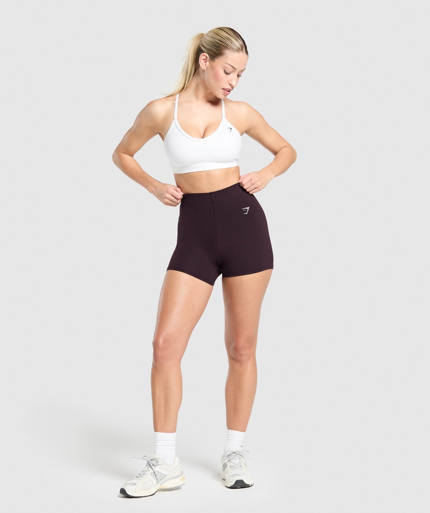 Gymshark Everyday Cotton Shorts - Plum Brown