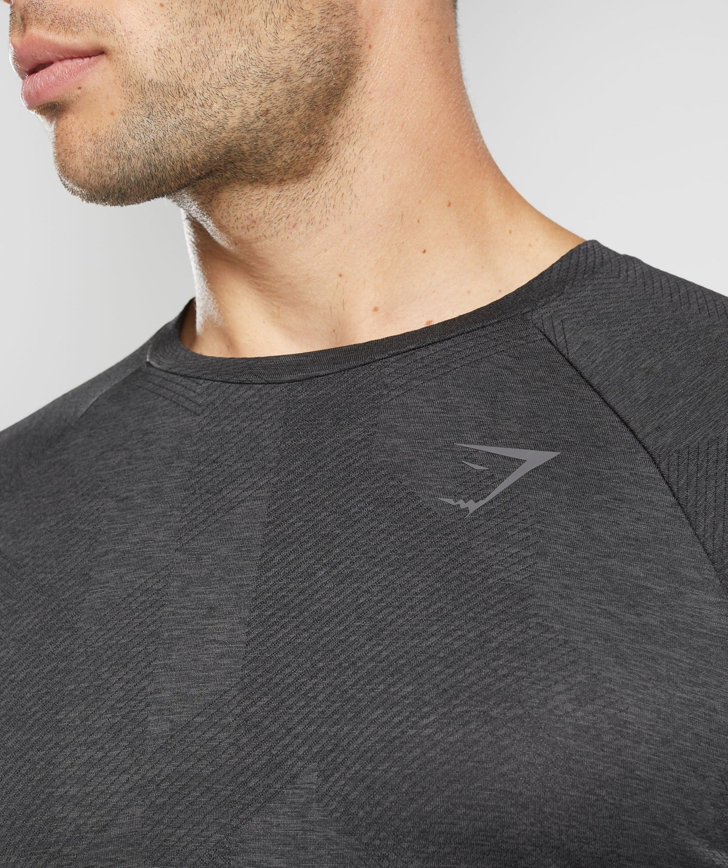 Gymshark Apex Long Sleeve T-Shirt - Black/Onyx Grey