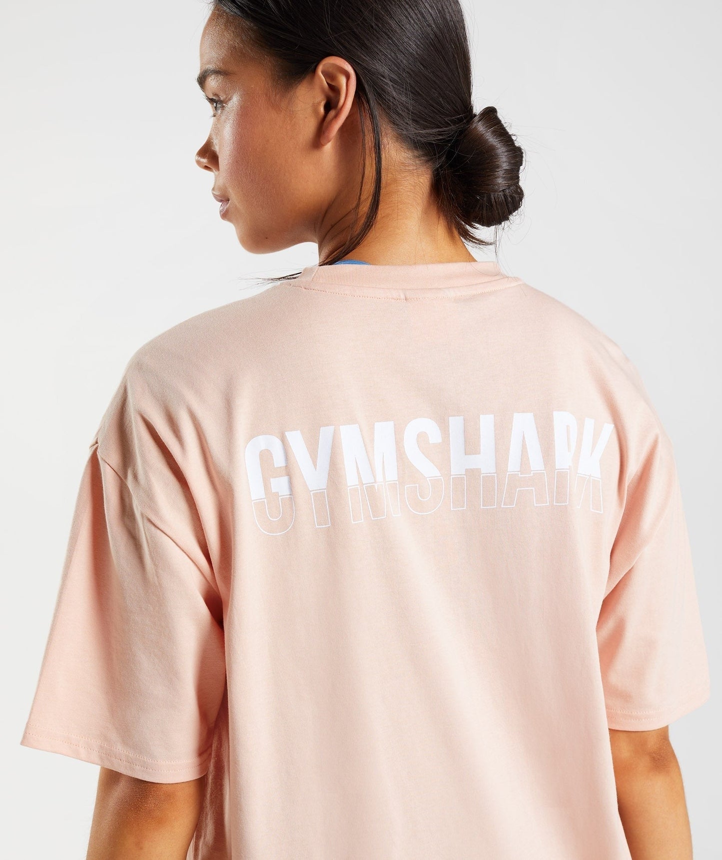 Gymshark Fraction Oversized T-Shirt - Clay Pink