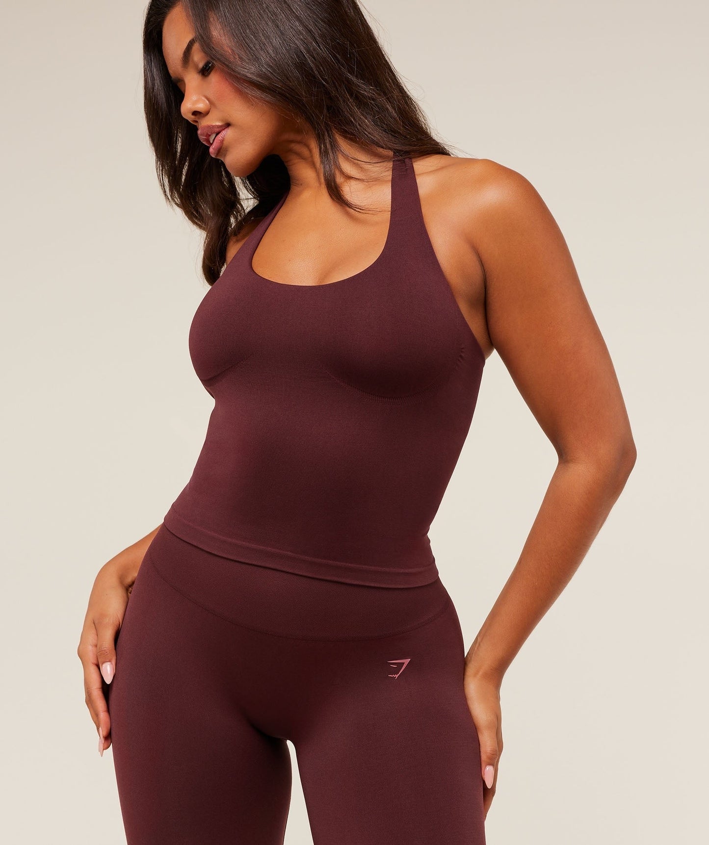 Gymshark Soft Sculpt Flared Leggings - Rich Maroon
