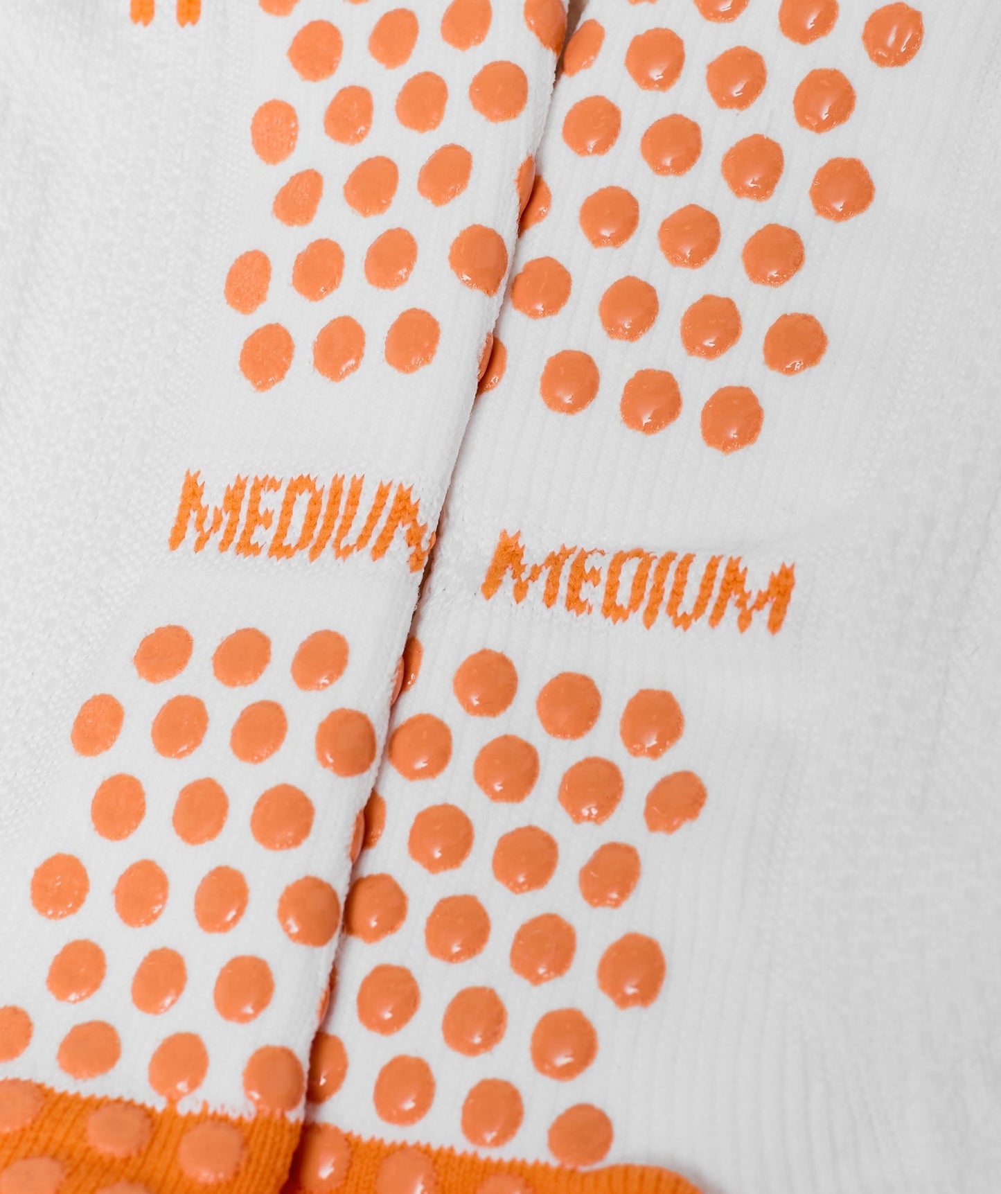 Gymshark Hybrid Training Grip Socks Single - White/Dayglow Peach