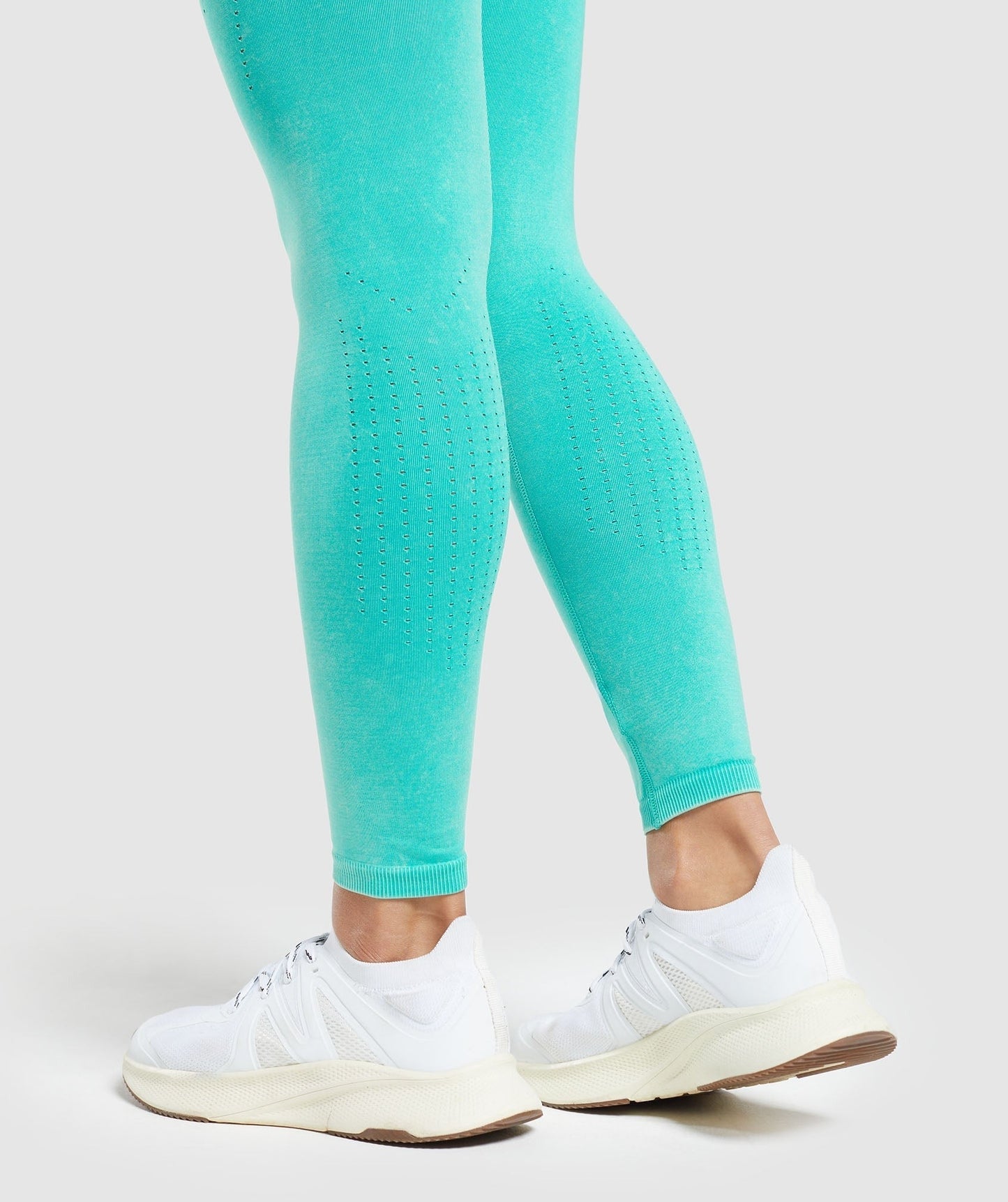 Gymshark Sweat Seamless Washed Leggings - Capri Blue