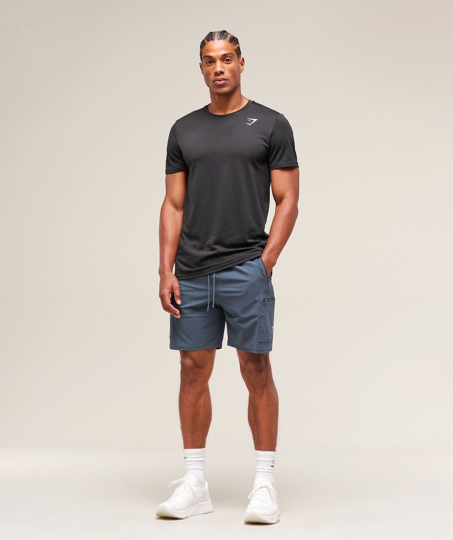 Gymshark Rest Day 6" Cargo Shorts - Titanium Blue