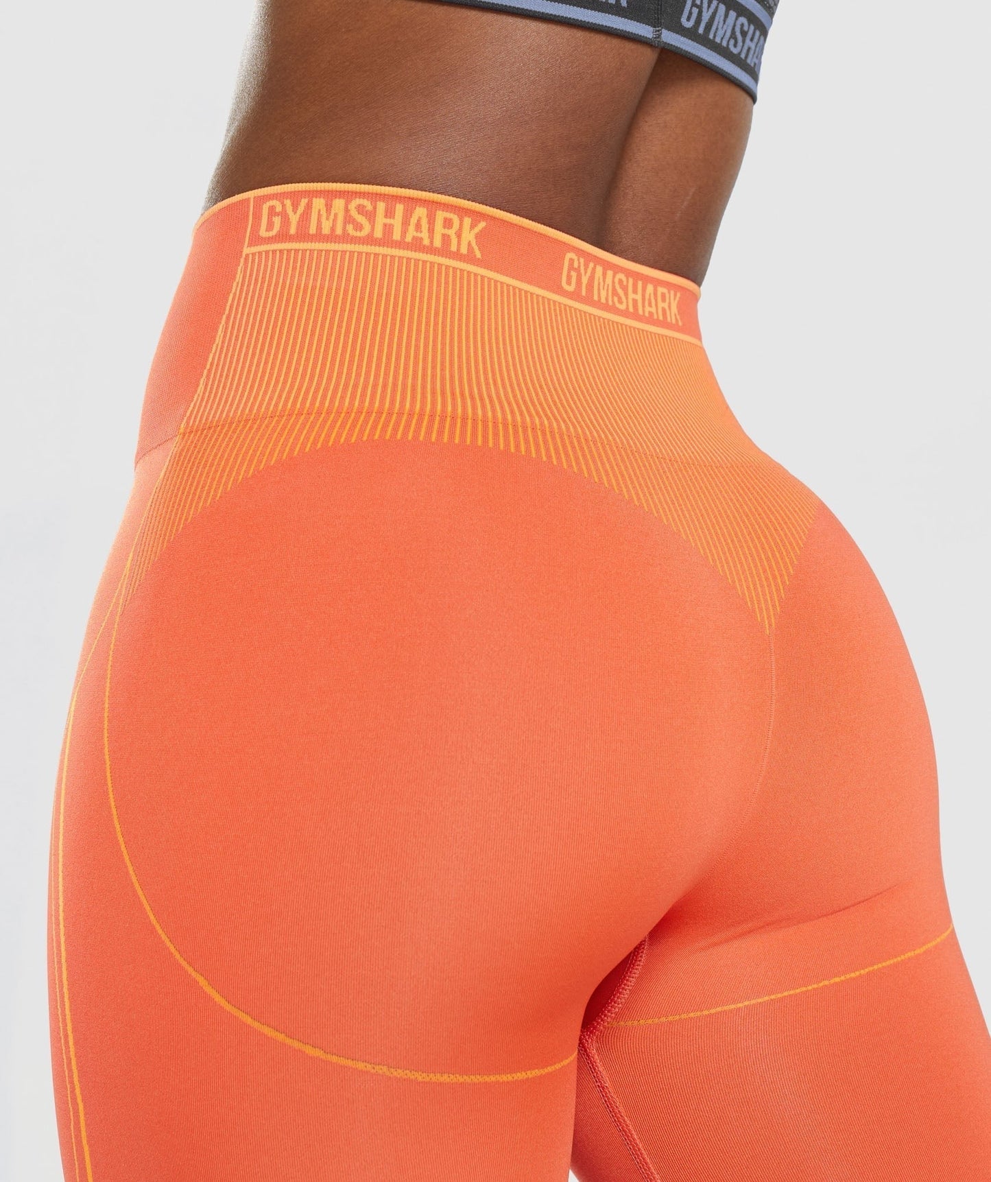 Gymshark Apex Seamless High Rise Shorts - Papaya Orange/Apricot Orange