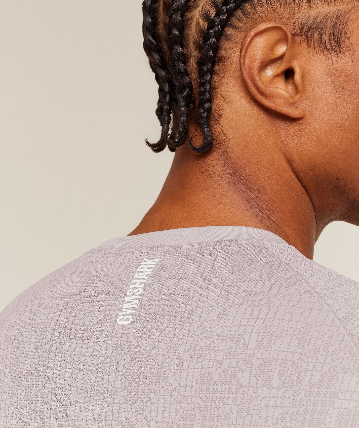 Gymshark Geo Seamless Grid T-Shirt - Dawn Purple/Dusk Purple
