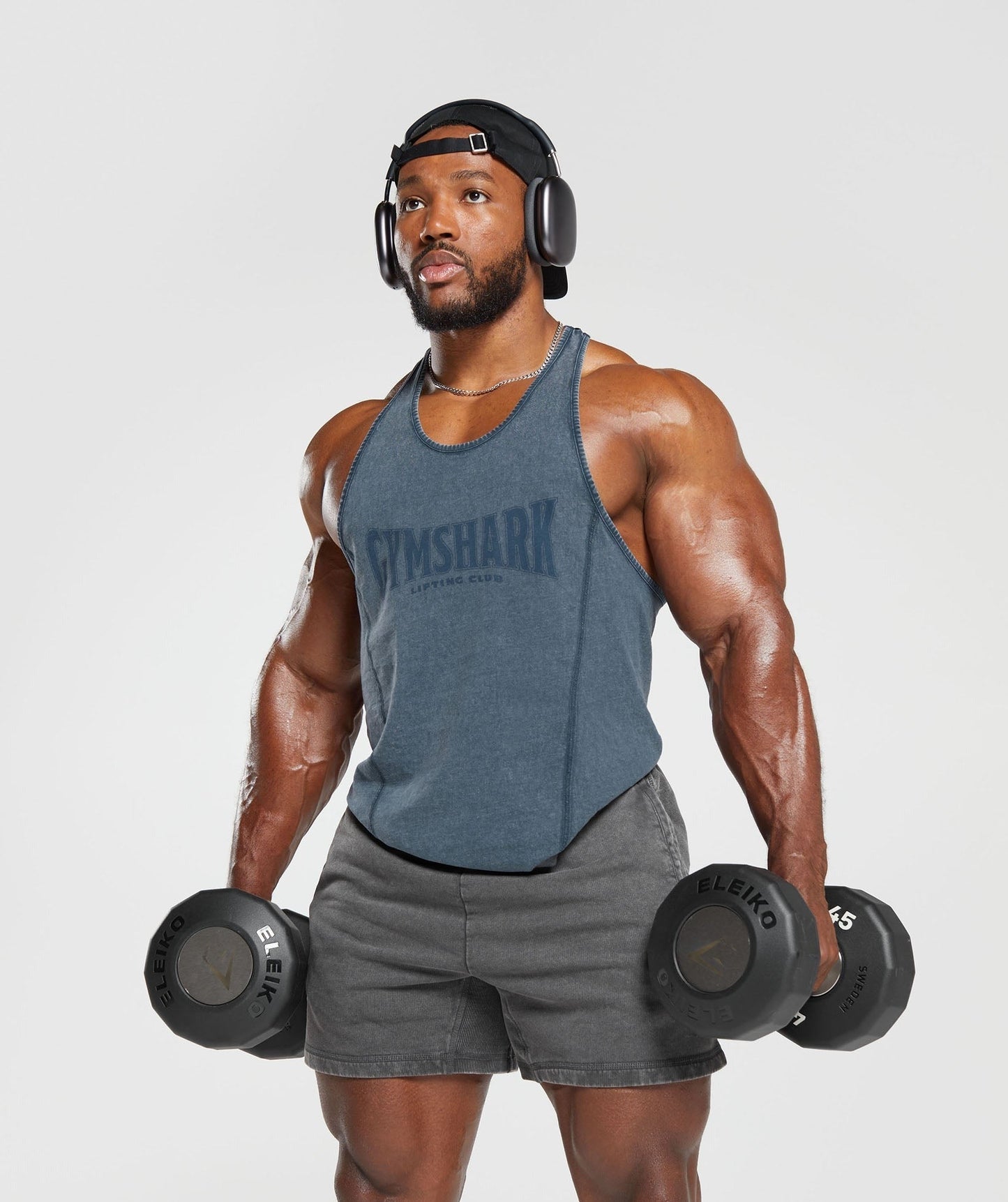 Gymshark Heritage Washed Stringer - Navy