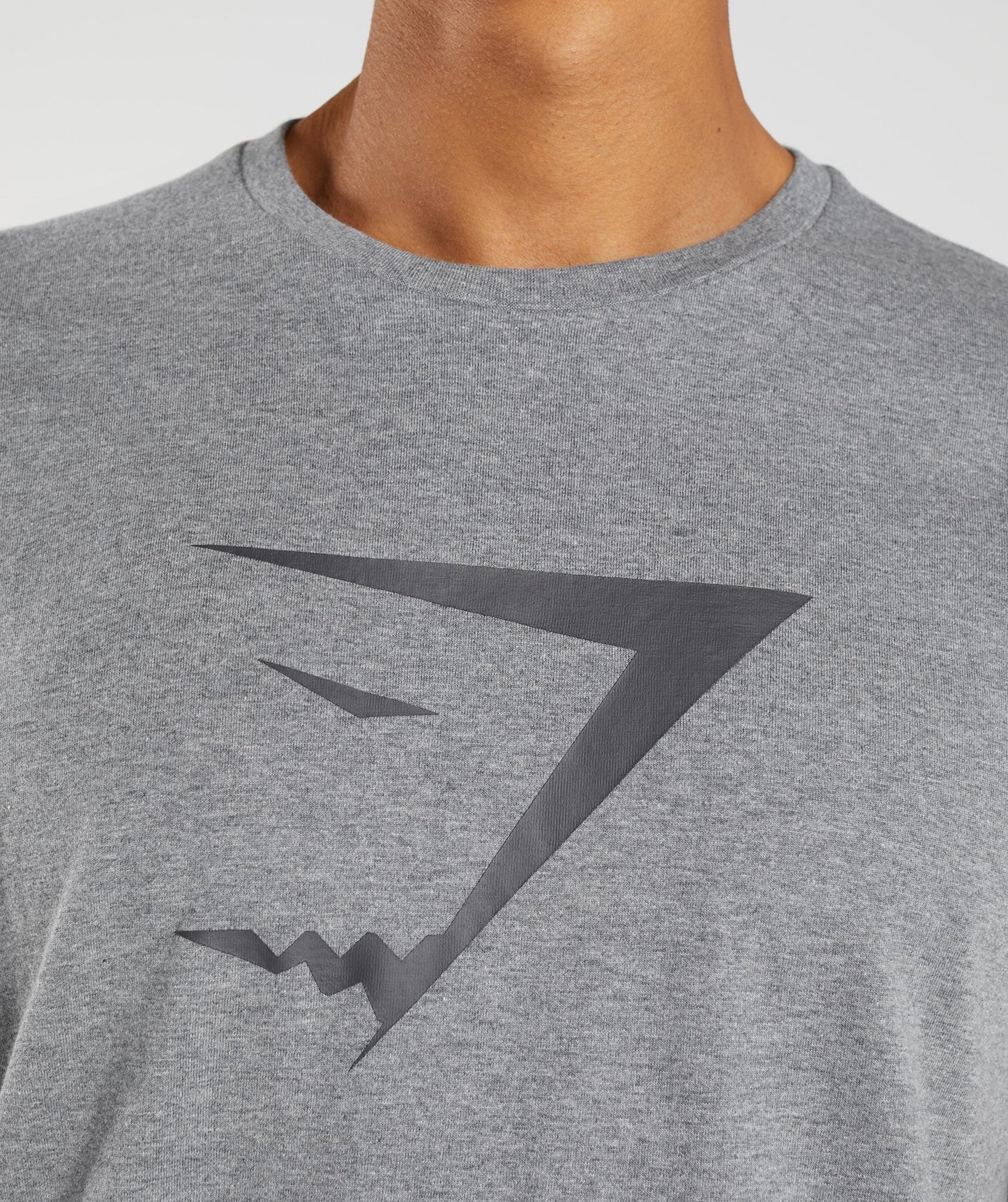 Gymshark Sharkhead Infill T-Shirt - Charcoal Grey Marl