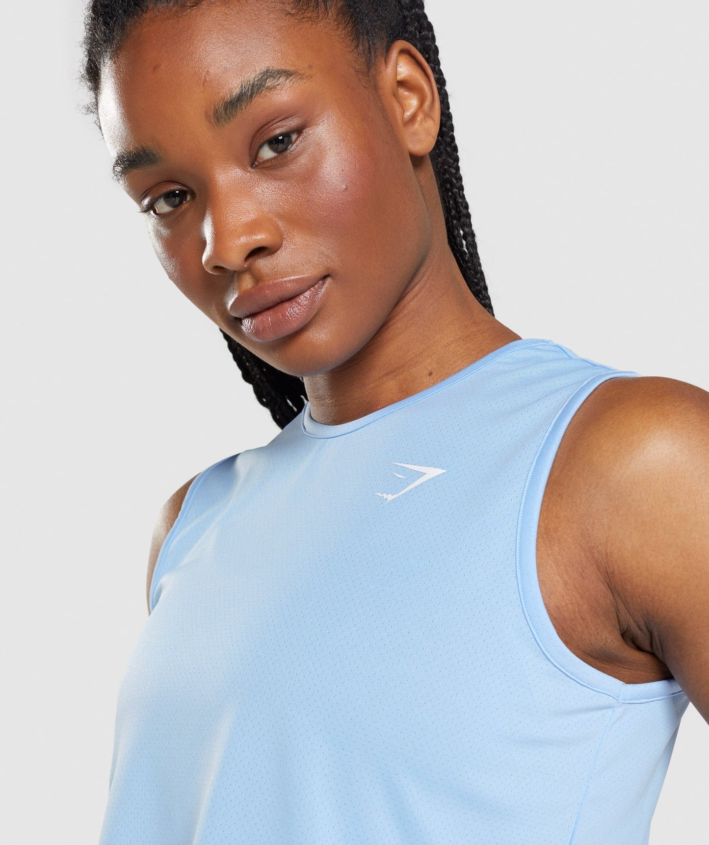 Gymshark Training Crop Tank - Moonstone Blue