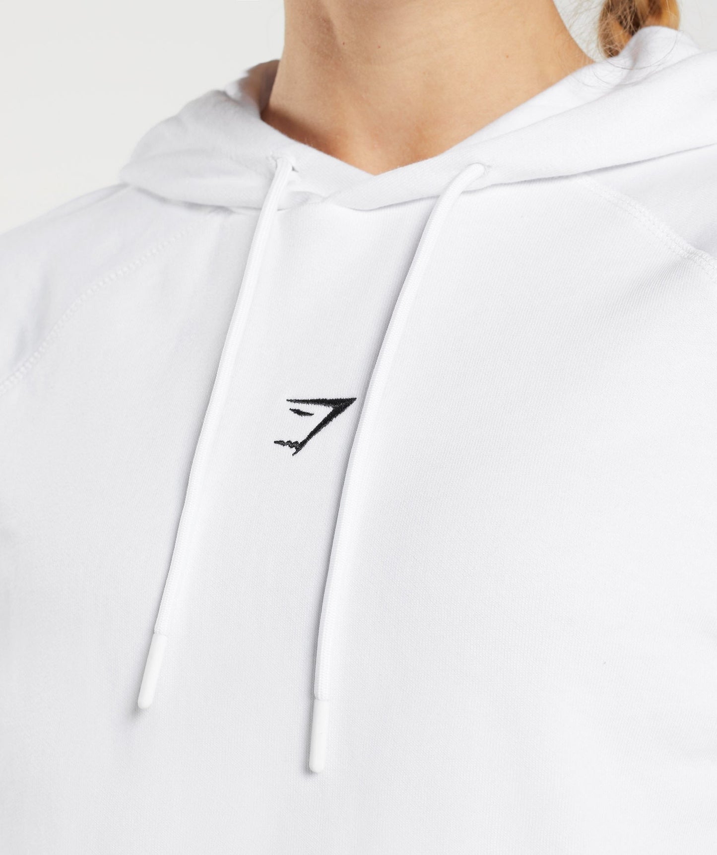 Gymshark Training Cropped Hoodie - White