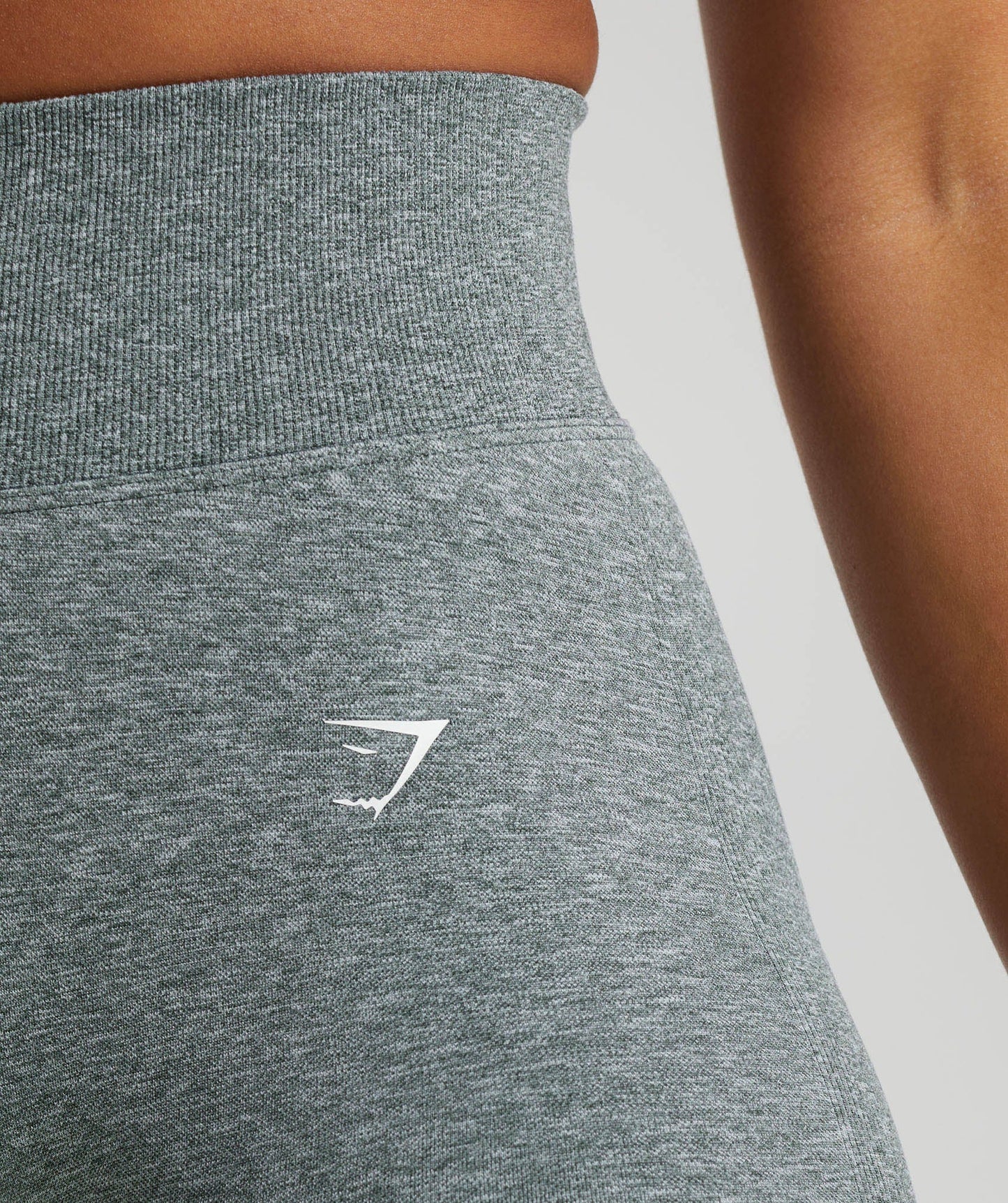 Gymshark Lift Seamless Shorts - Slate Teal/White Marl