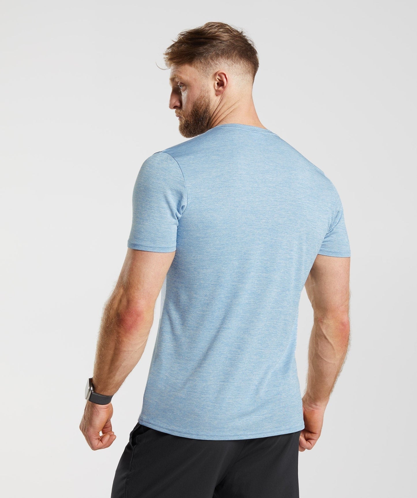 Gymshark Arrival Marl T-Shirt - Ozone Blue/Skyline Blue Marl