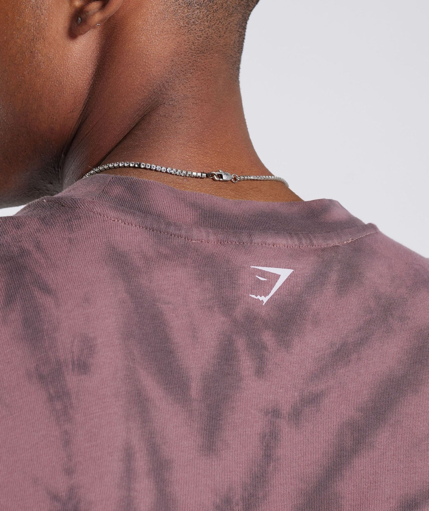 Gymshark Rest Day Long Sleeve T-Shirt - Dusty Maroon/Silhouette Grey/Spiral Optic Wash