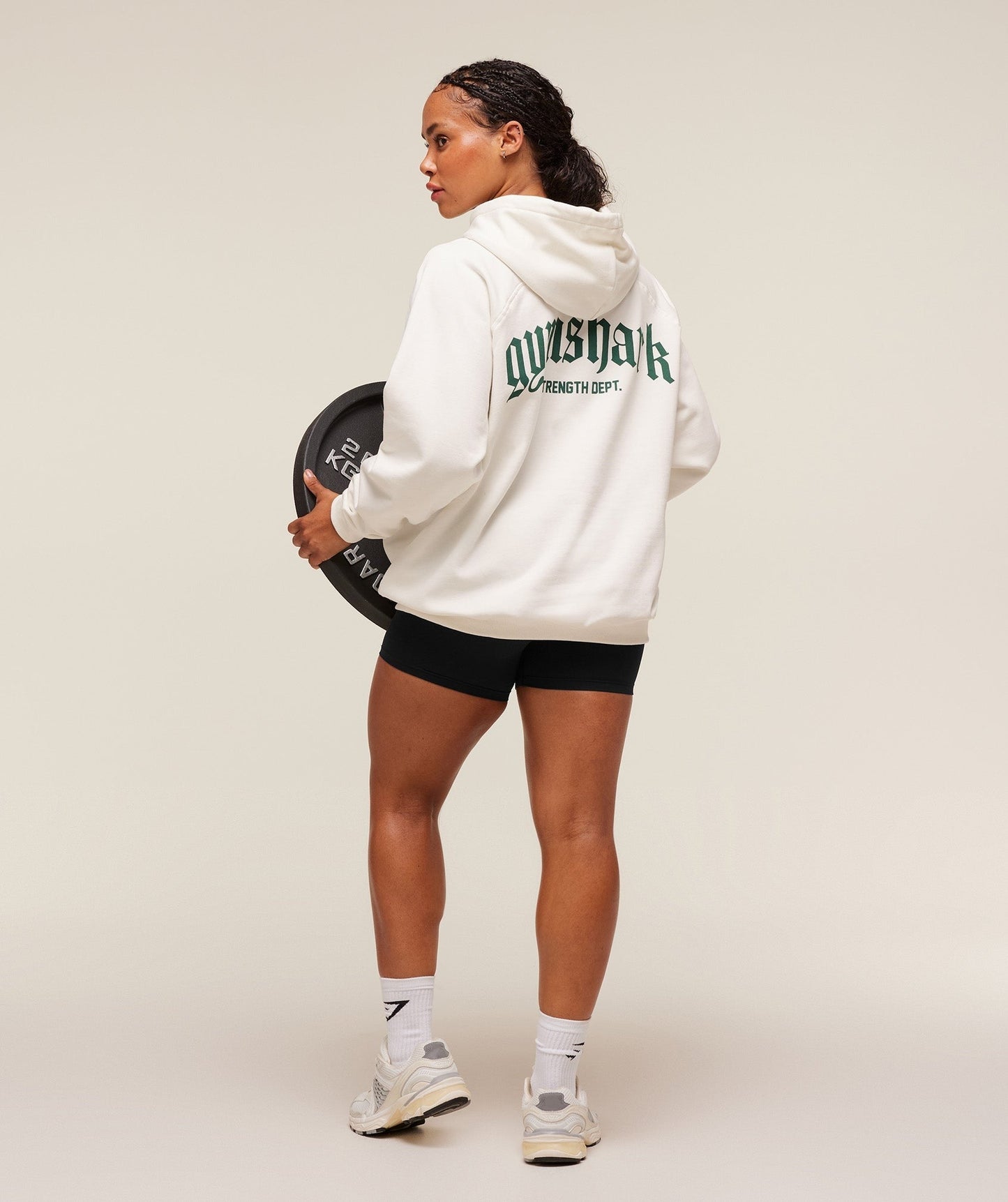 Gymshark Strength Department Oversized Hoodie - Soft White
