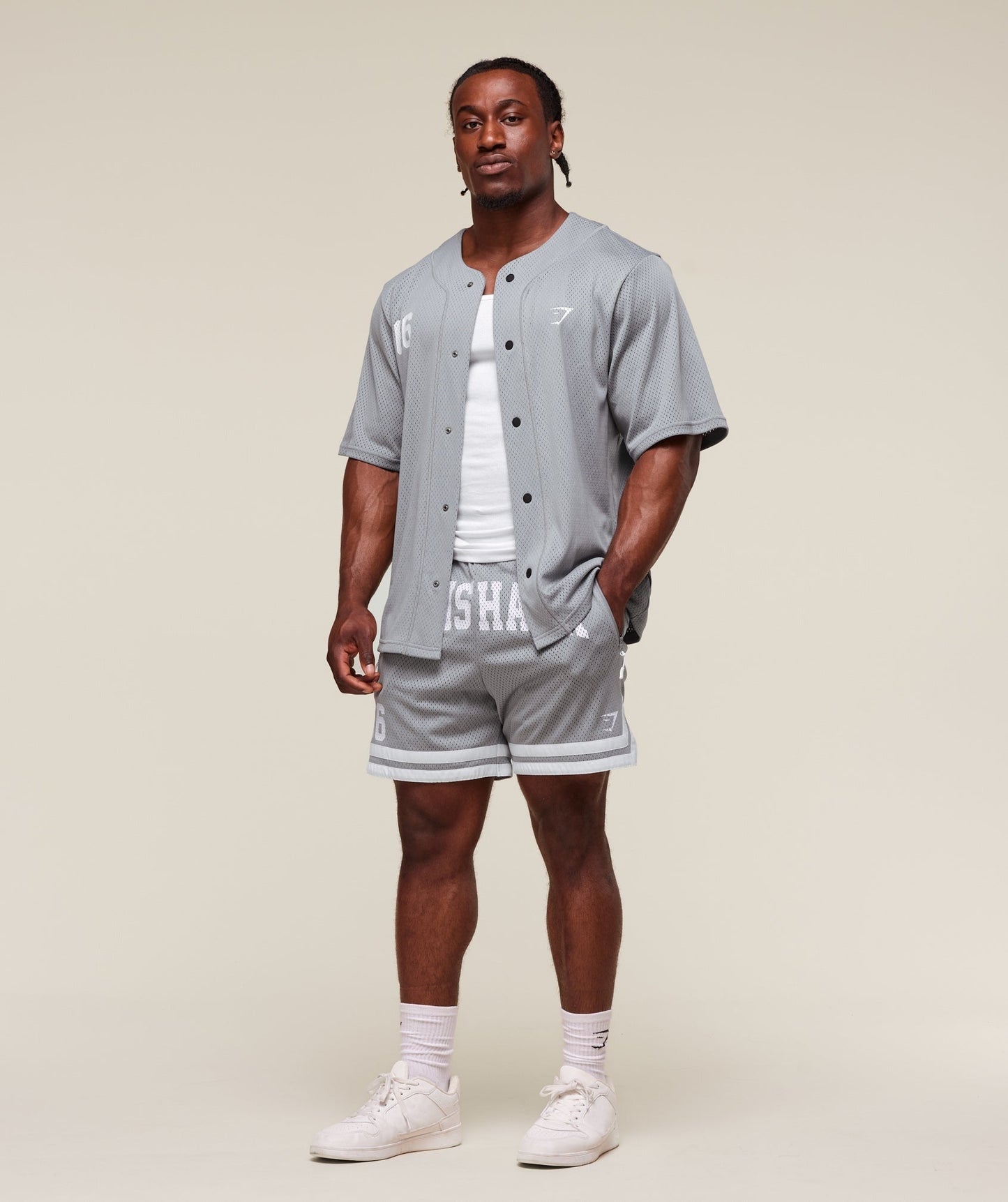 Gymshark Sports Jersey - Denim Grey