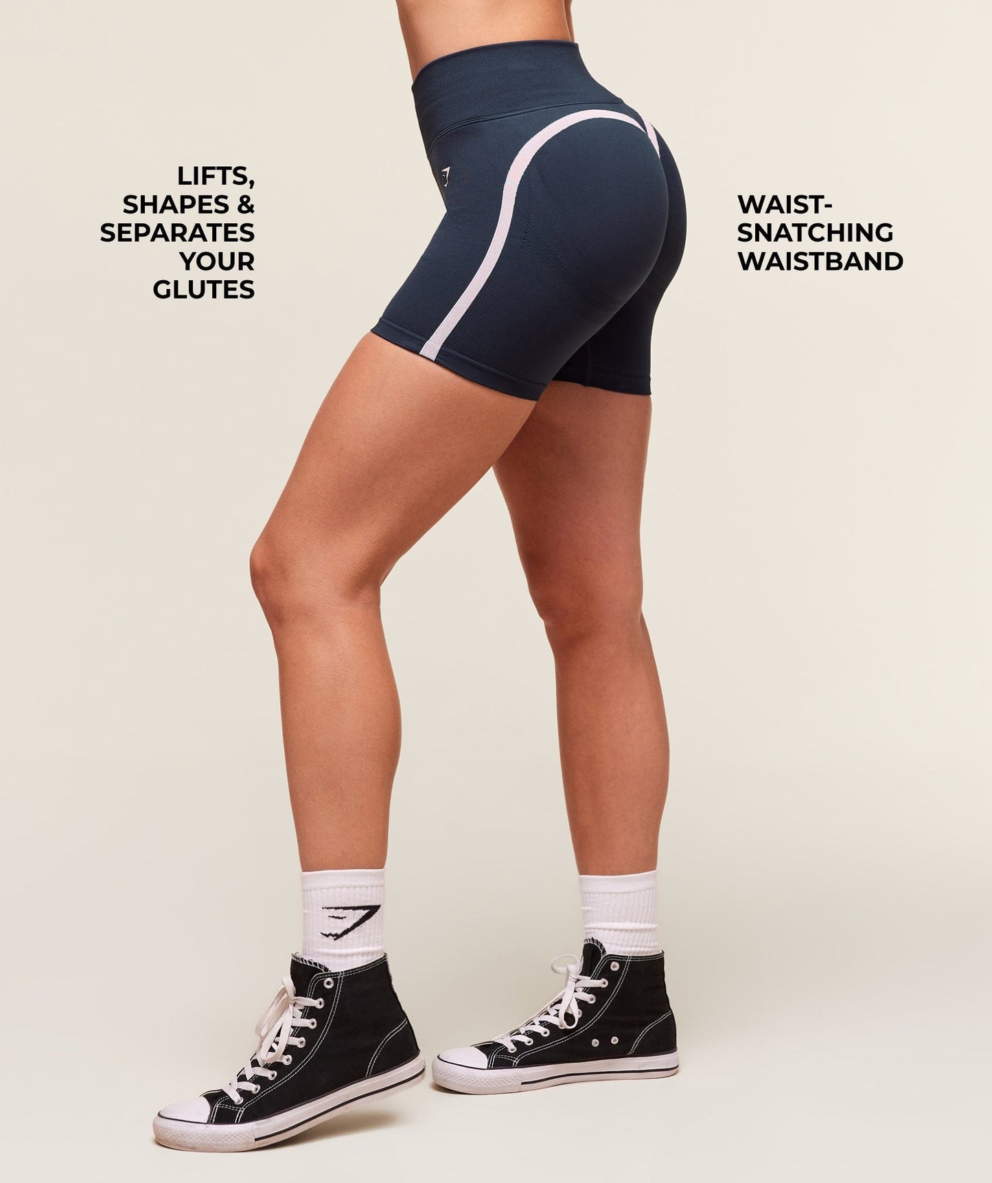 Gymshark Lift Campus Seamless Short - Heavy Blue