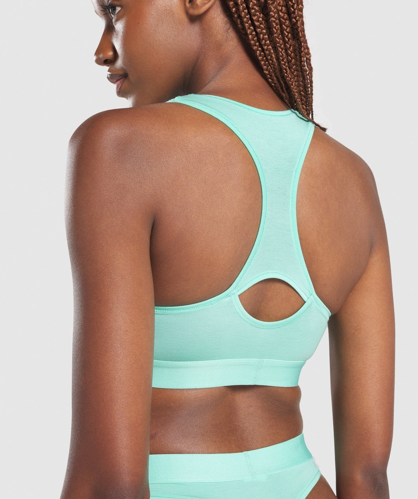Gymshark Cotton Bralette - Light Green