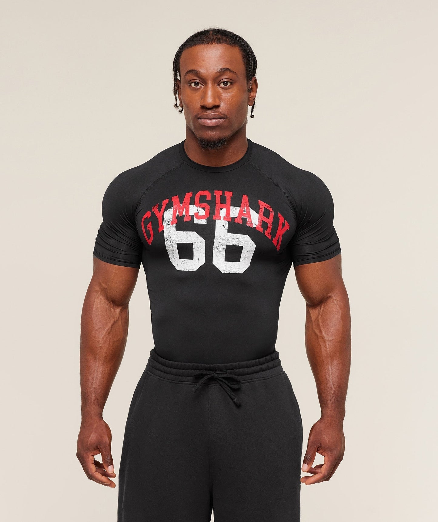 Gymshark Graphic Baselayer T-Shirt - Black