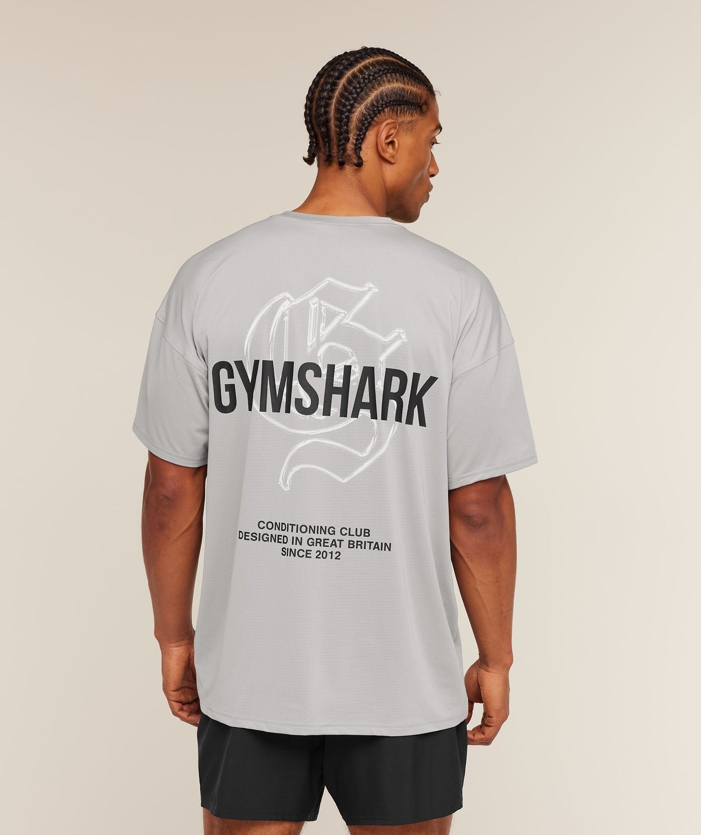 Gymshark Chrome Graphic T-Shirt - Stratus Grey