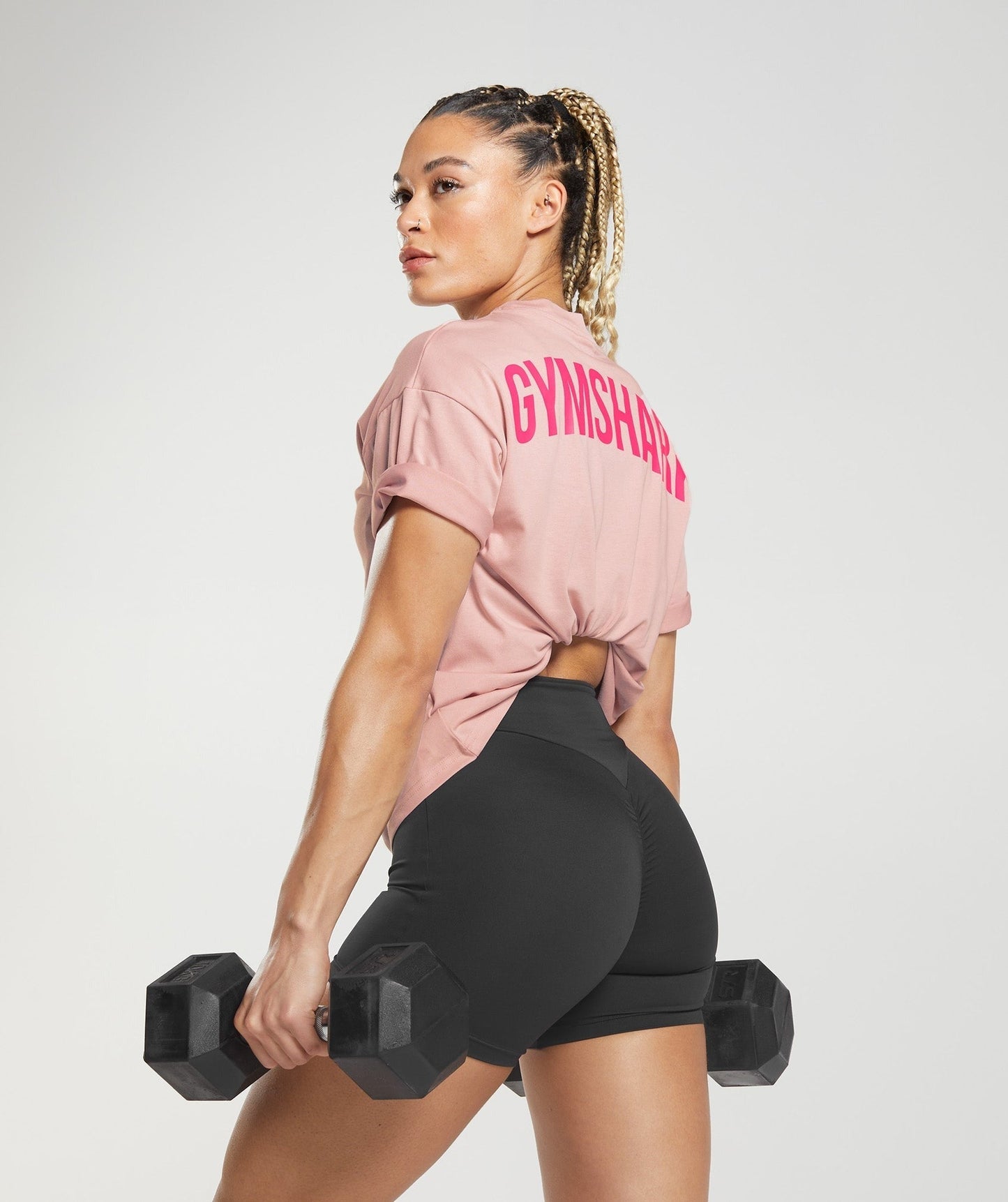 Gymshark GS Power Oversized T-Shirt - Scandi Pink