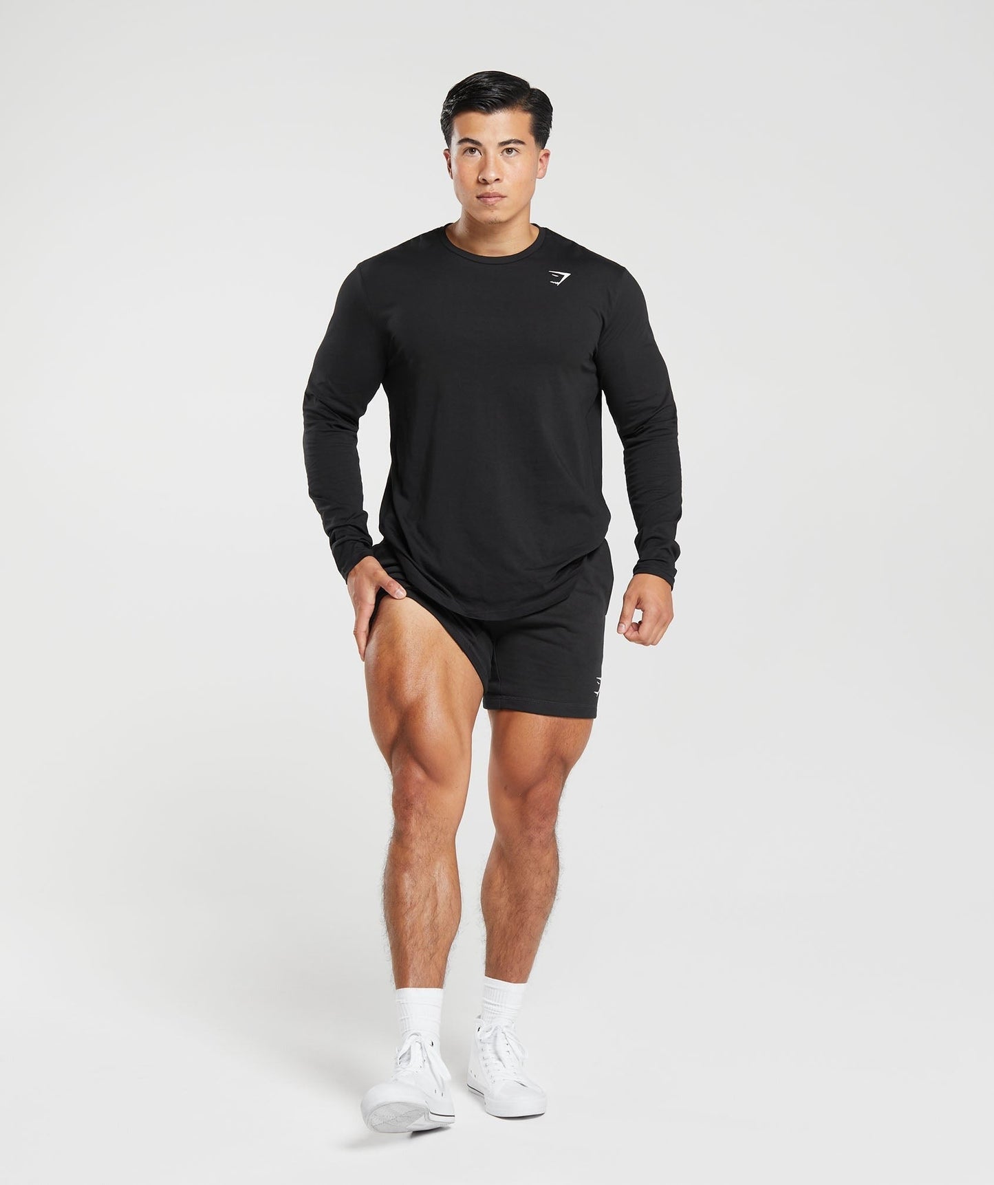 Gymshark Lifting Club Long Sleeve T-Shirt - Black