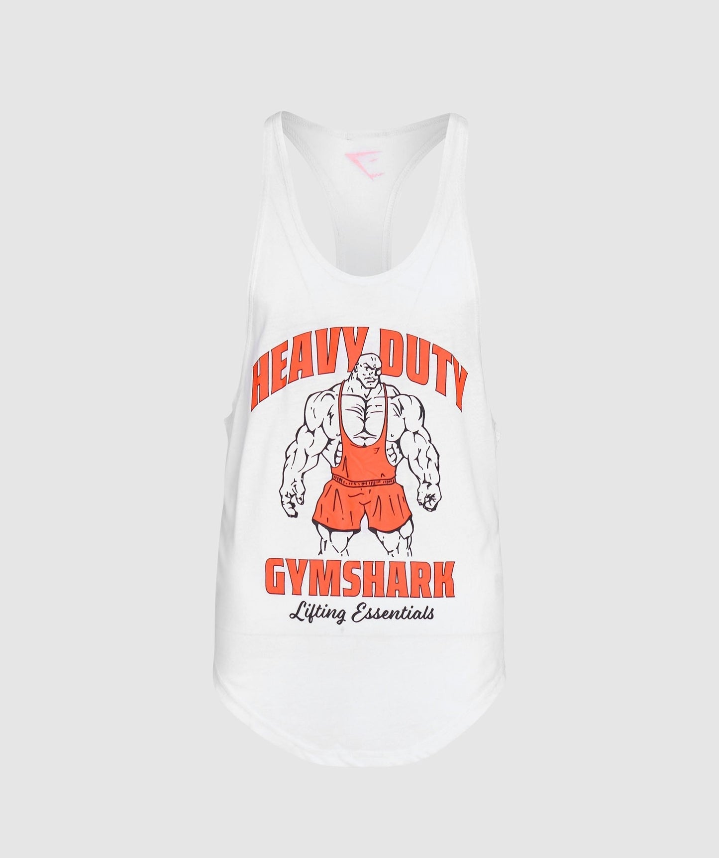Gymshark Heavy Duty Lifter Stringer - White