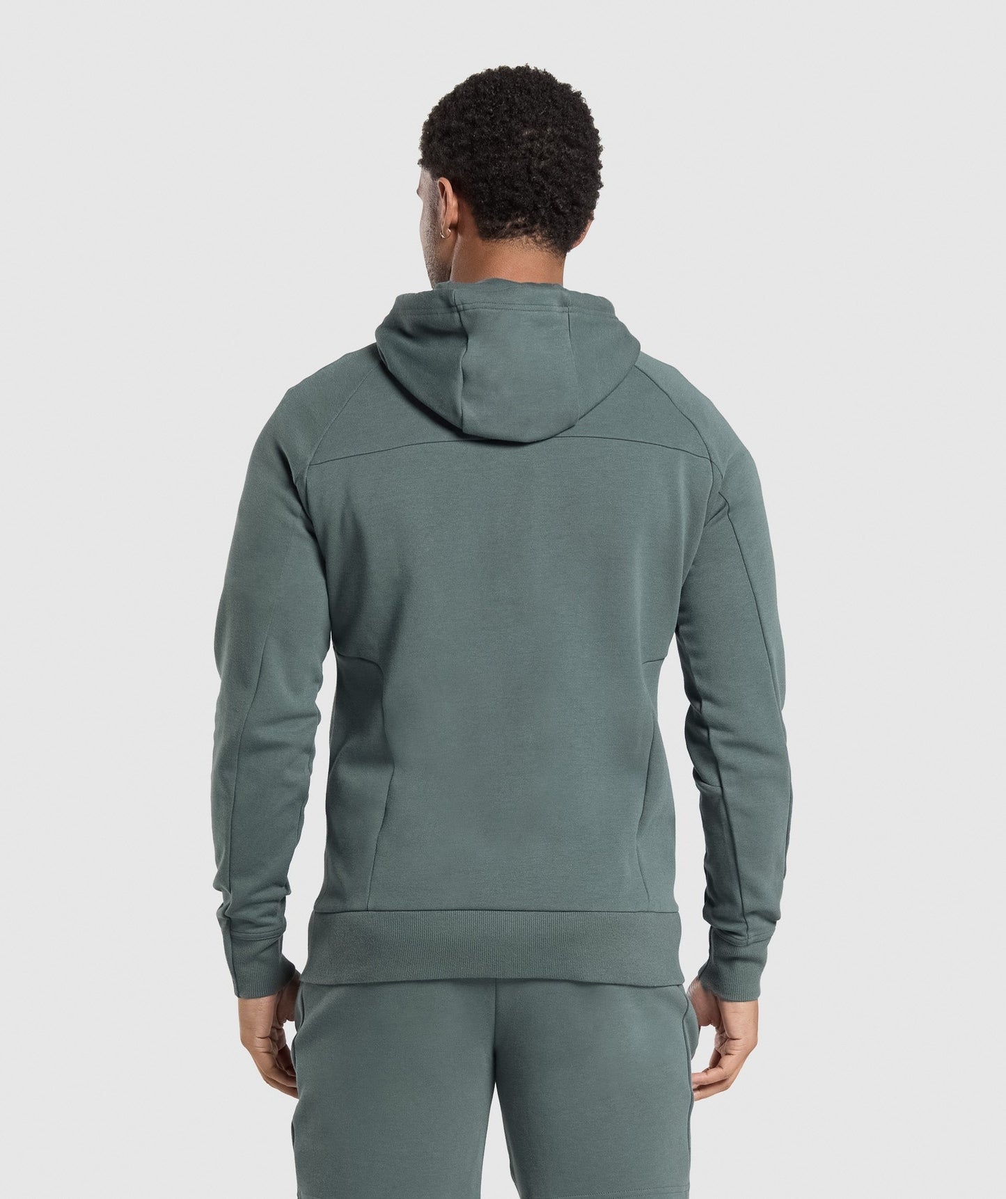 Gymshark Interlock Tech Zip Up Hoodie - Slate Teal