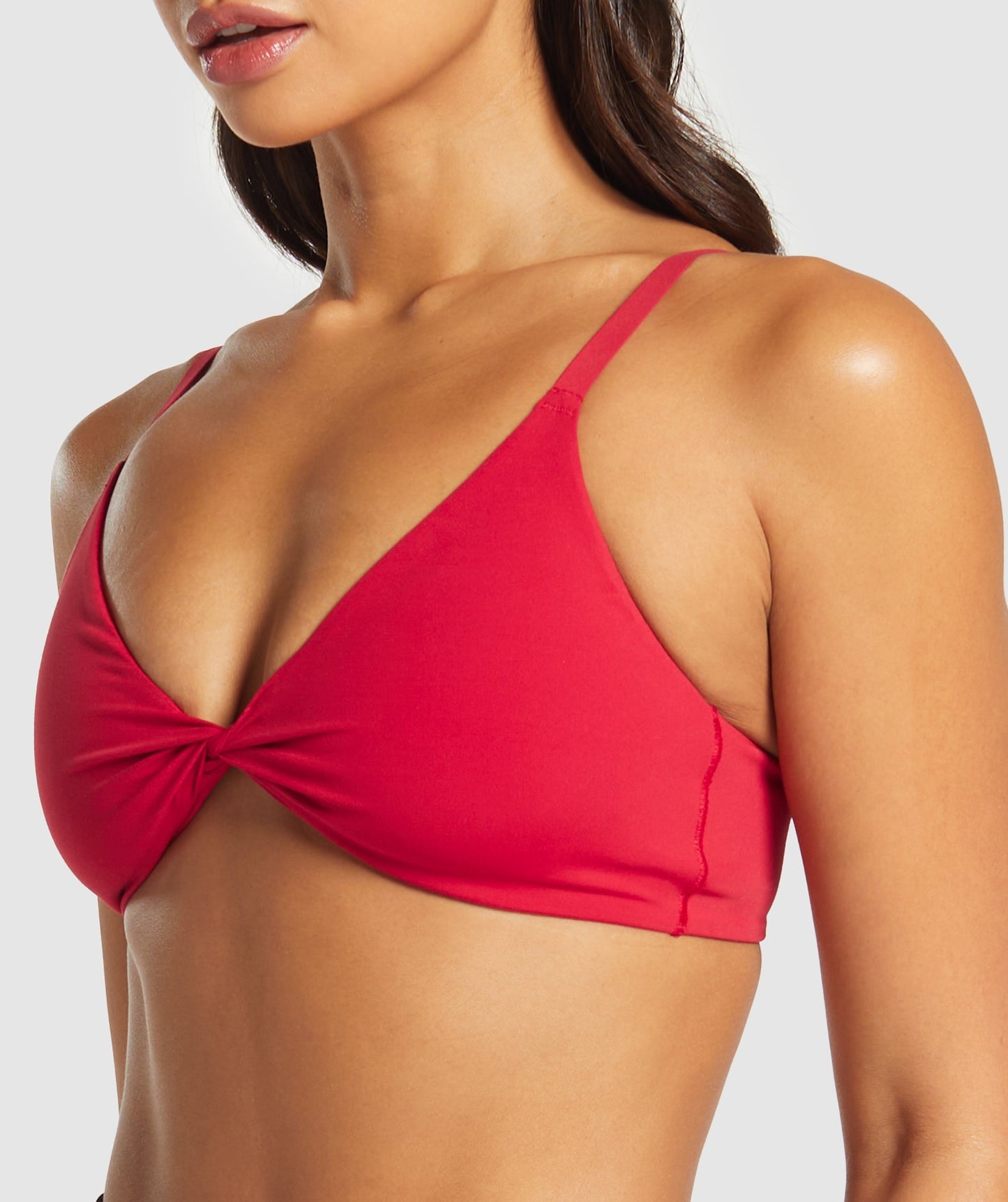 Gymshark Twist Front Bralette - Carmine Red