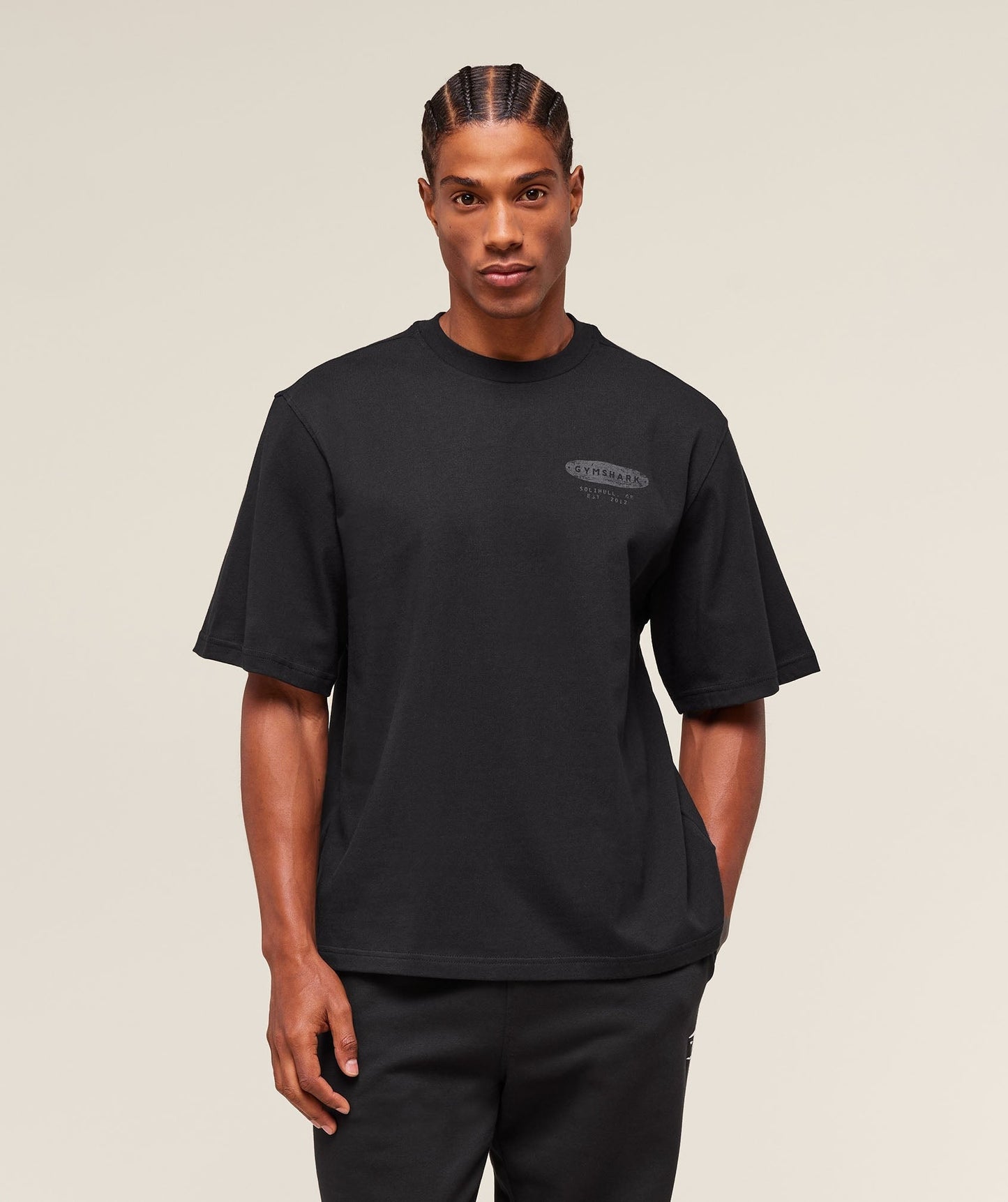 Gymshark For The Lifters Boxy T-Shirt - Black