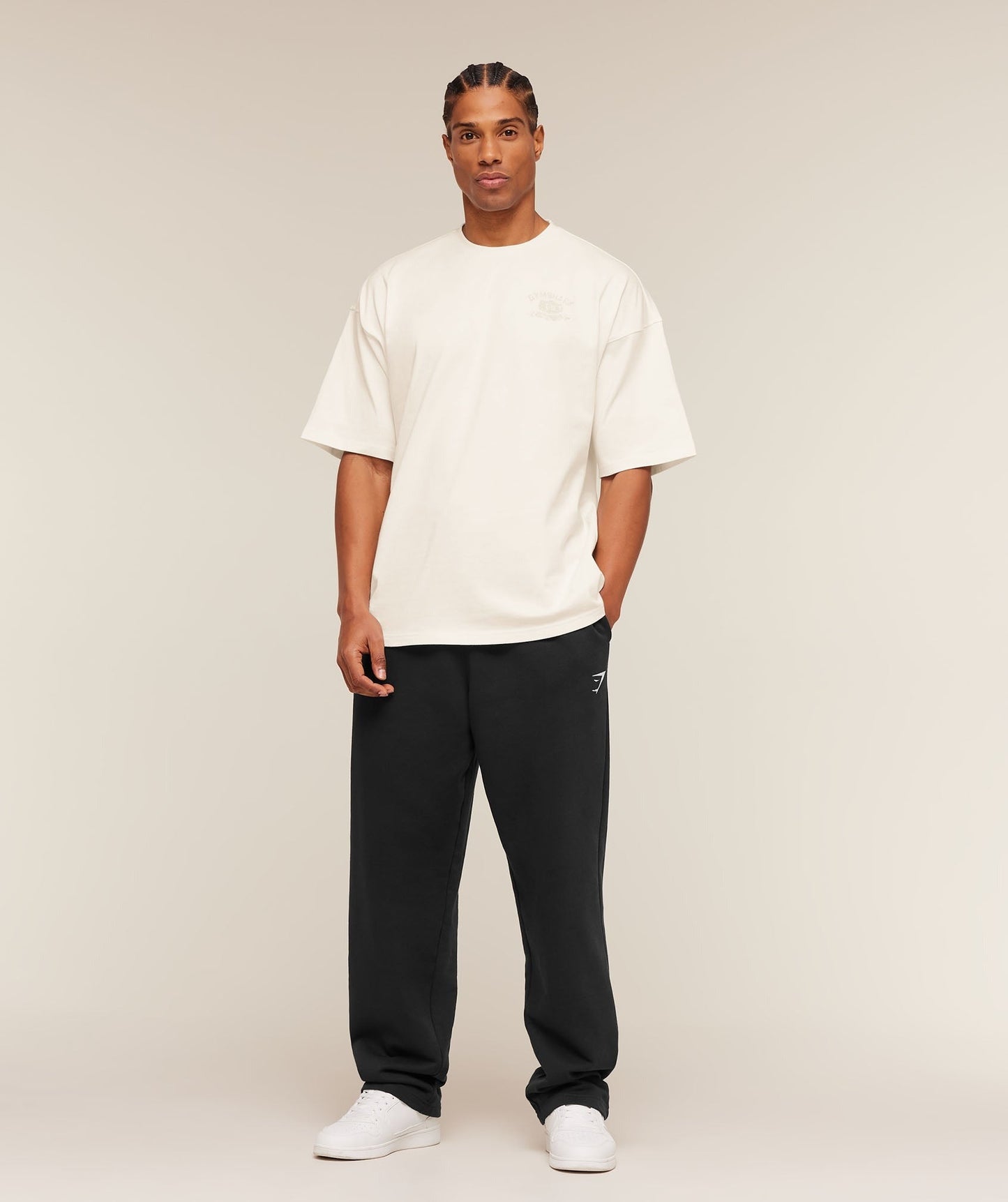 Gymshark Shield Graphic T-Shirt - Soft White