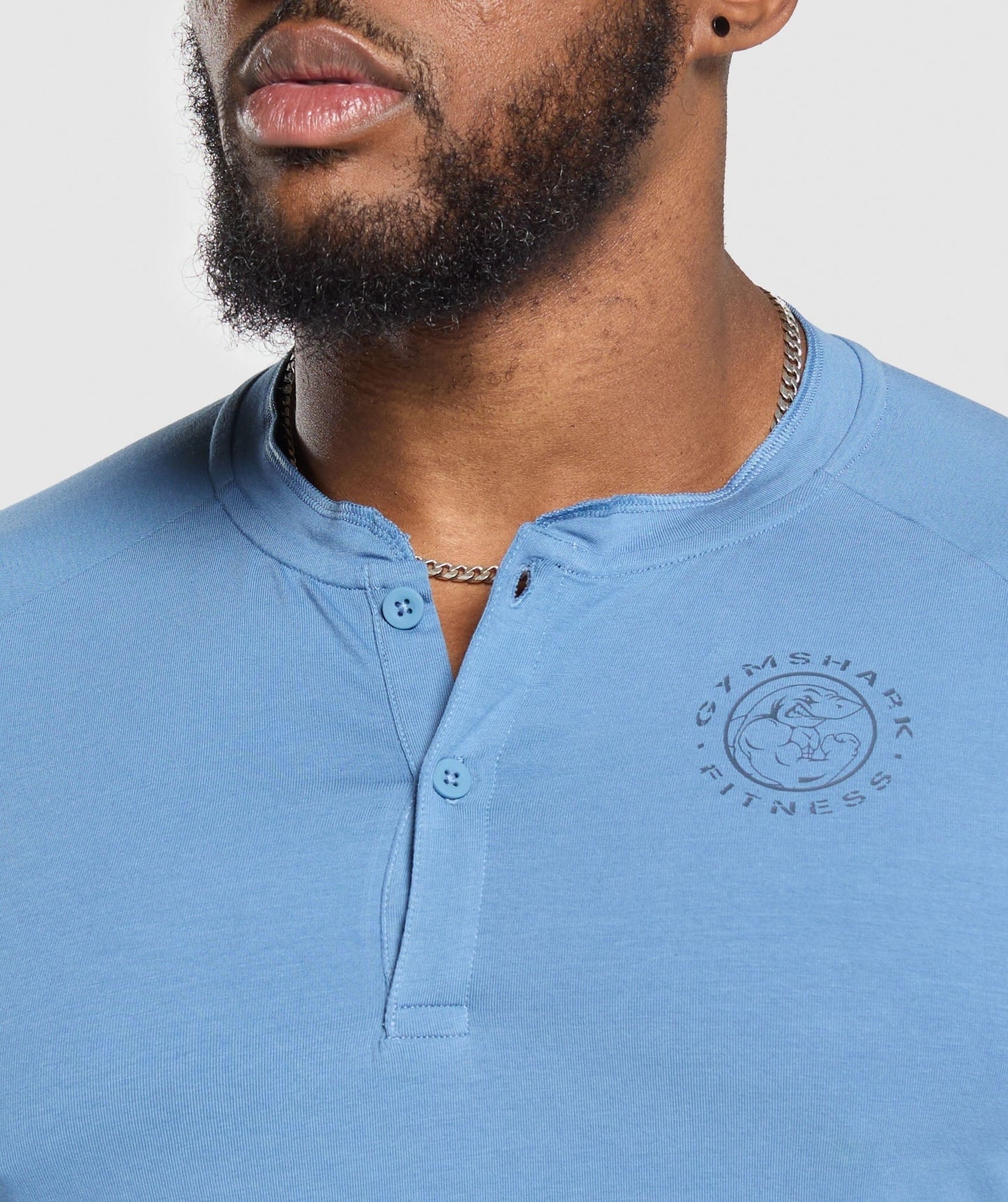 Gymshark Legacy Henley - Classic Blue