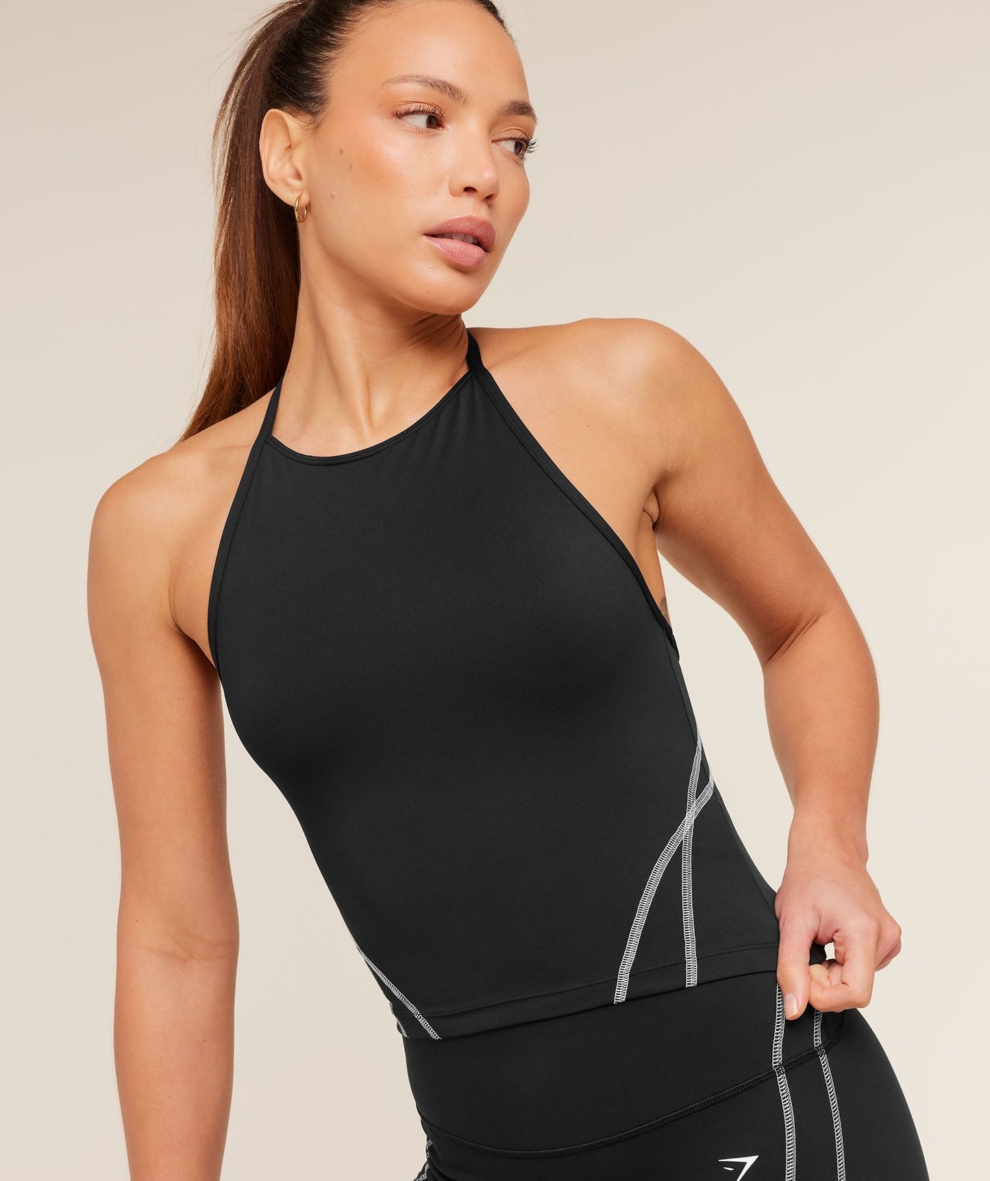 Gymshark Volt Tank Top - Black/White