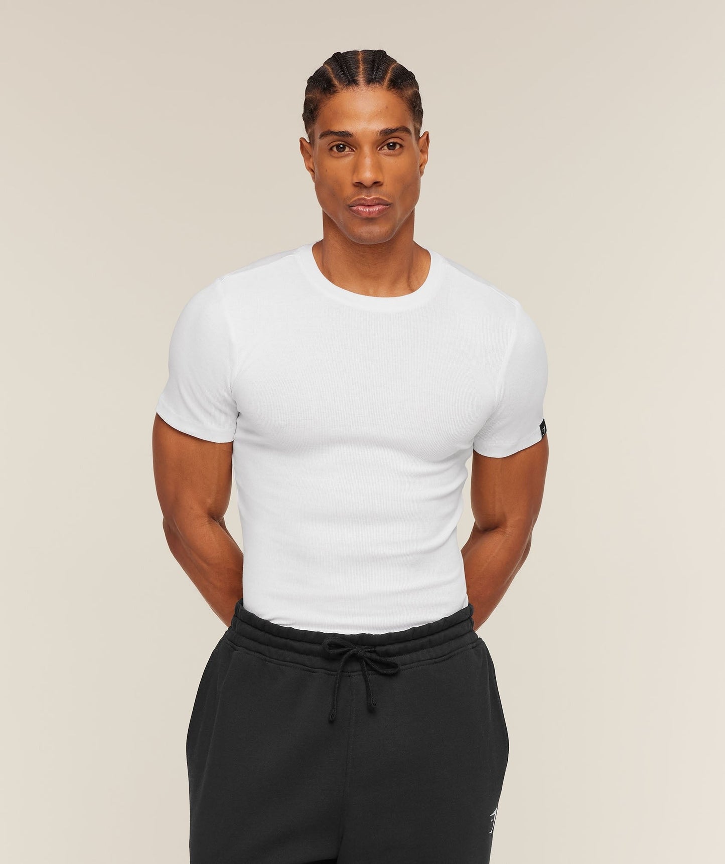 Gymshark Ribbed T-Shirt - White