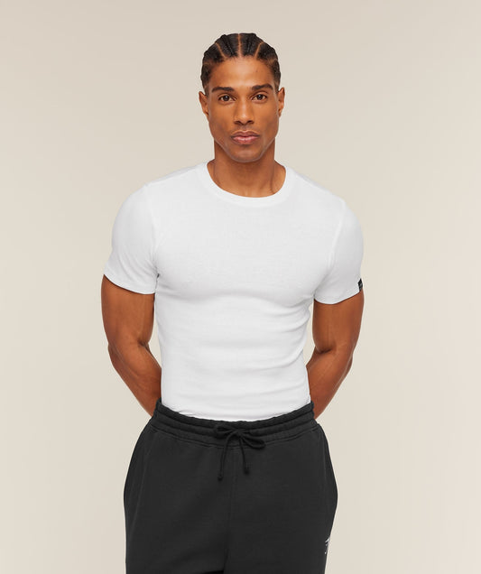 Gymshark Ribbed T-Shirt - White