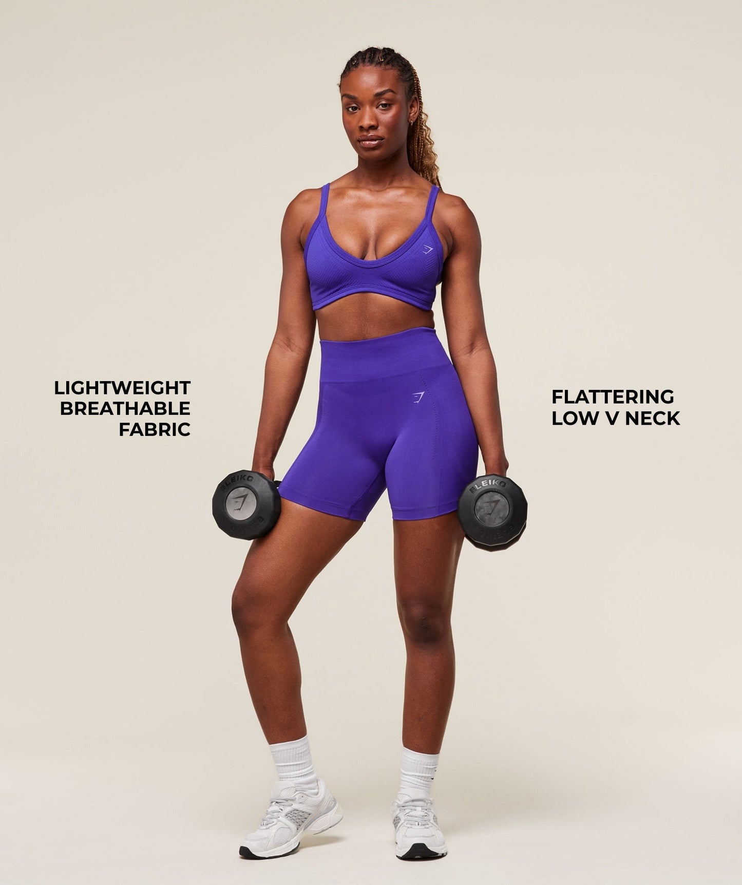 Gymshark Energise Seamless Sports Bra - Cobalt Purple