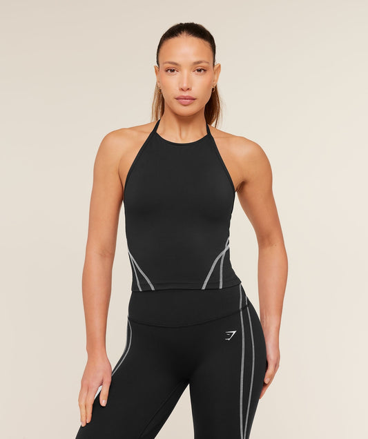 Gymshark Volt Tank Top - Black/White