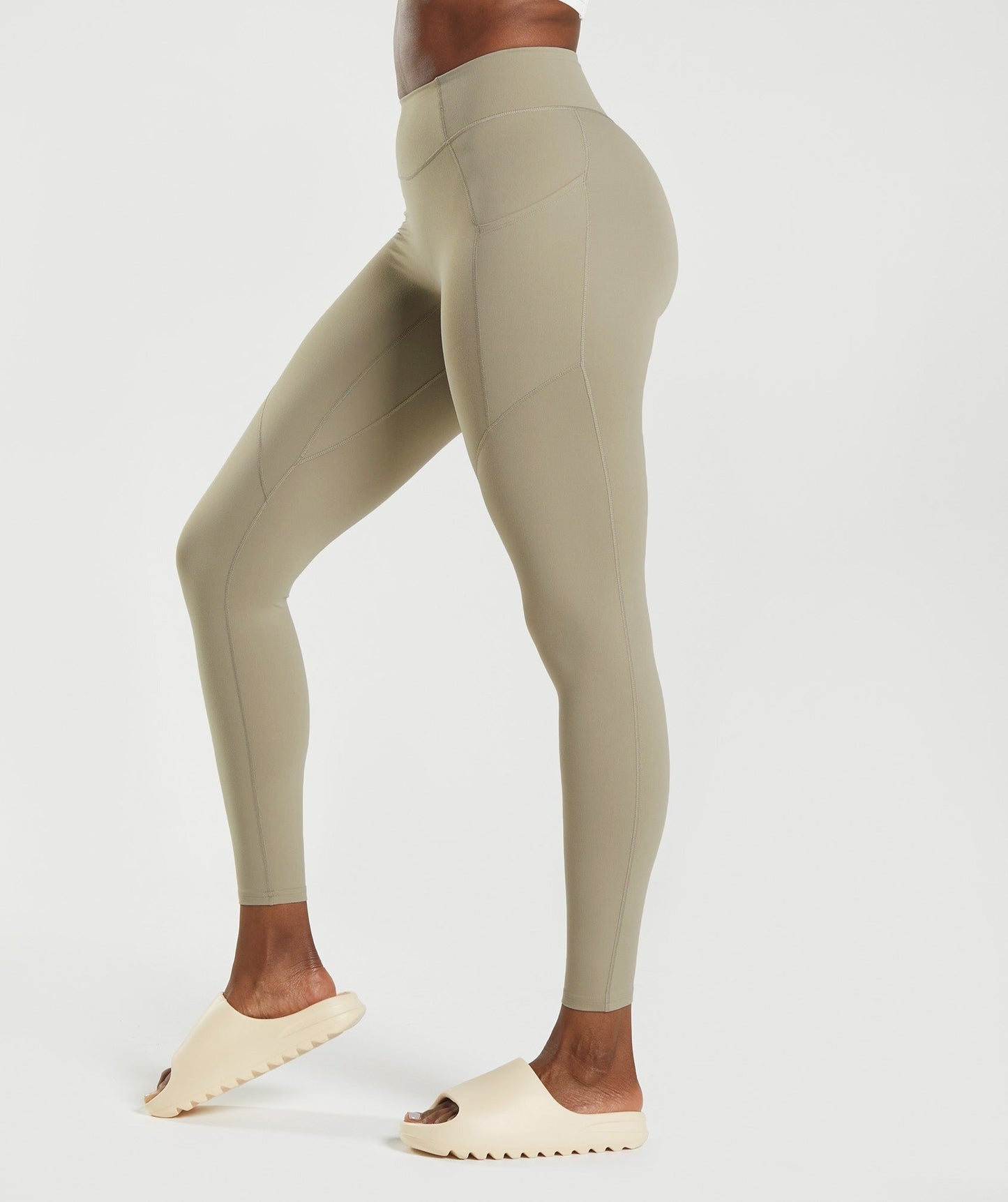 Gymshark Whitney Everyday Pocket Leggings - Cement Brown