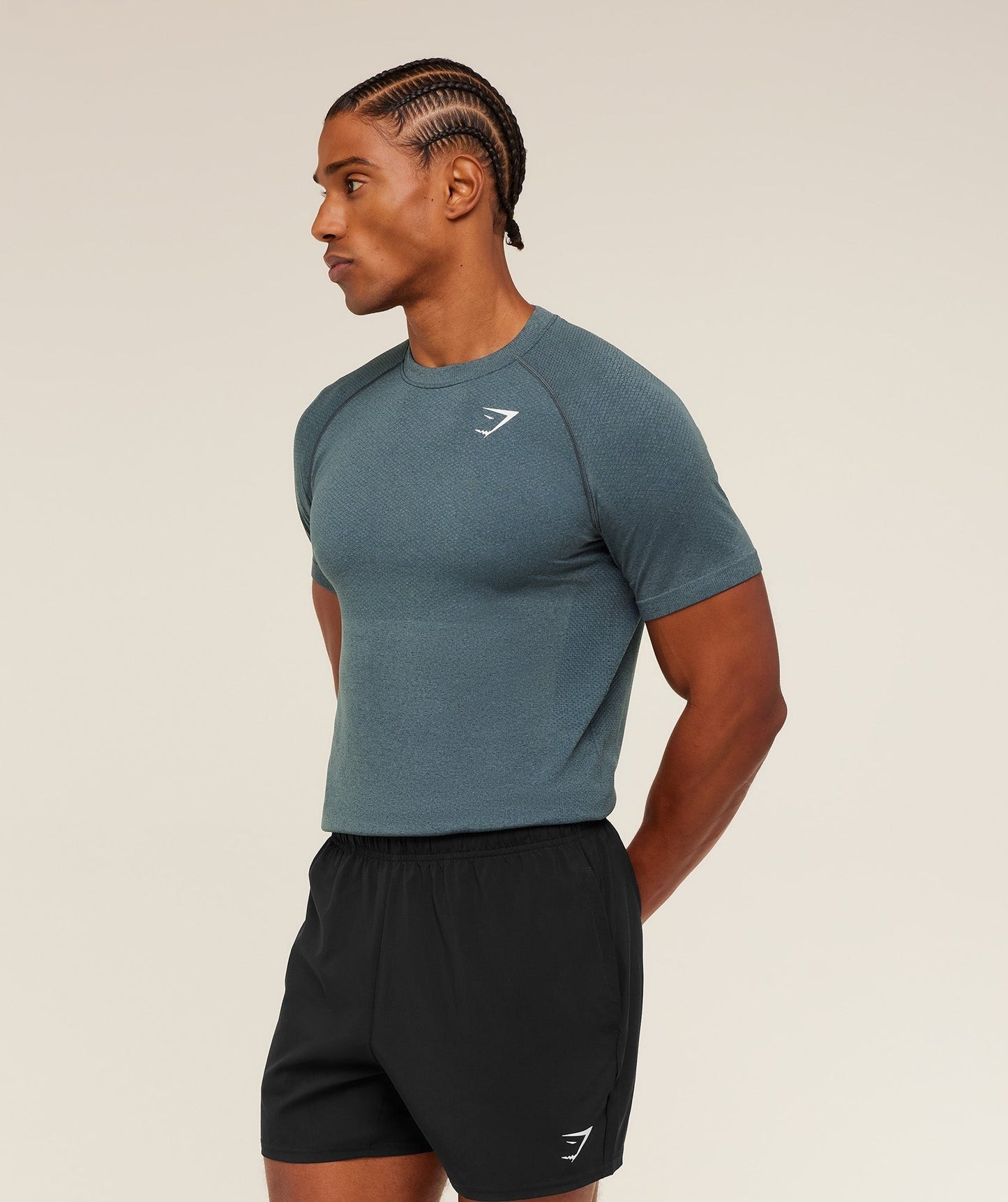 Gymshark Vital Seamless T-Shirt - Iron Blue / Stealth Blue