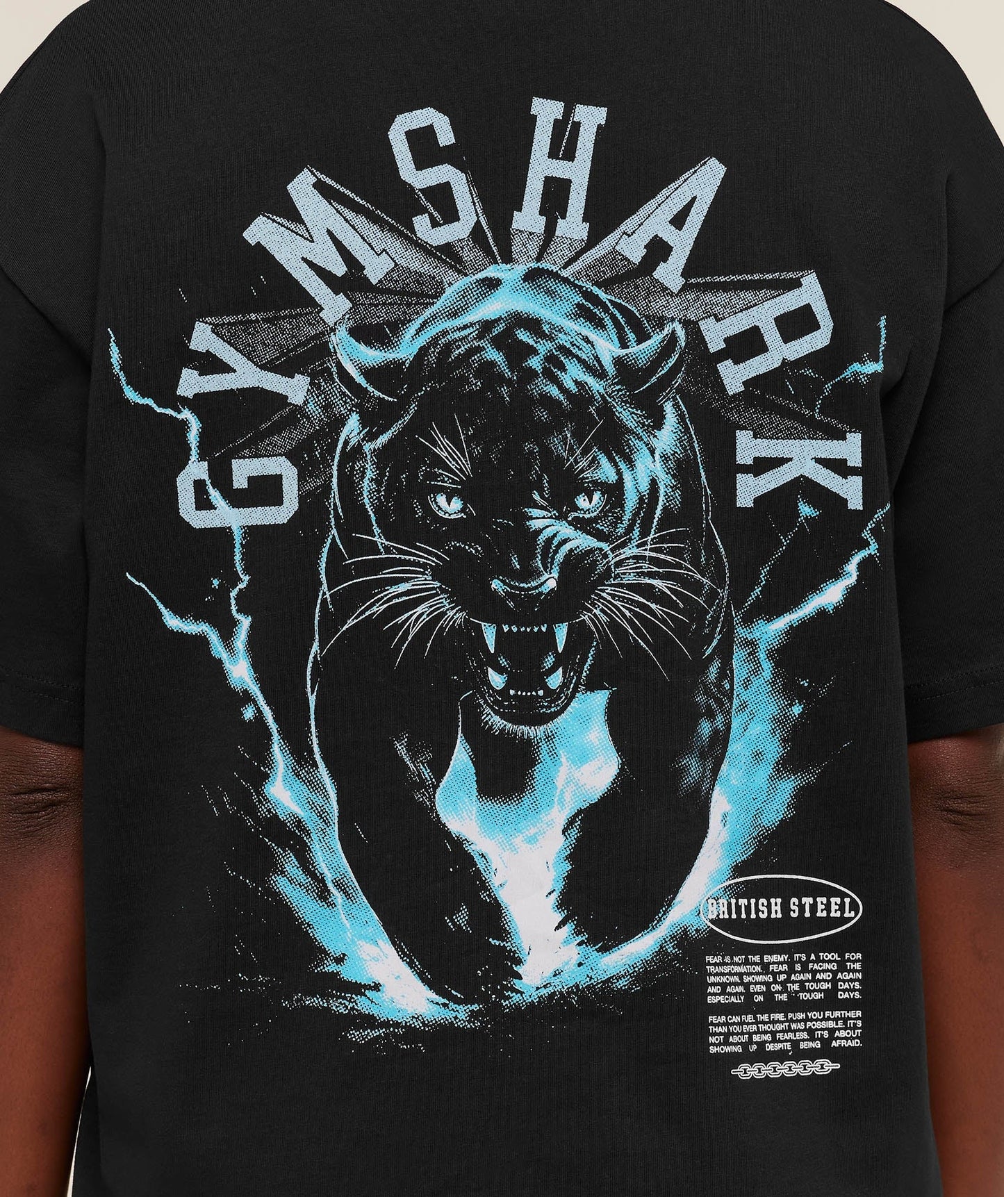 Gymshark Panther Graphic T-Shirt - GS Black