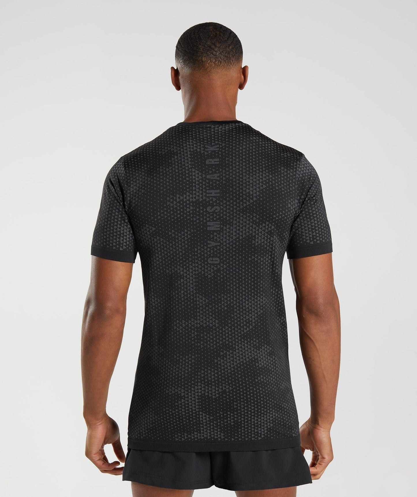 Gymshark Sport Seamless T-Shirt - Black/Silhouette Grey