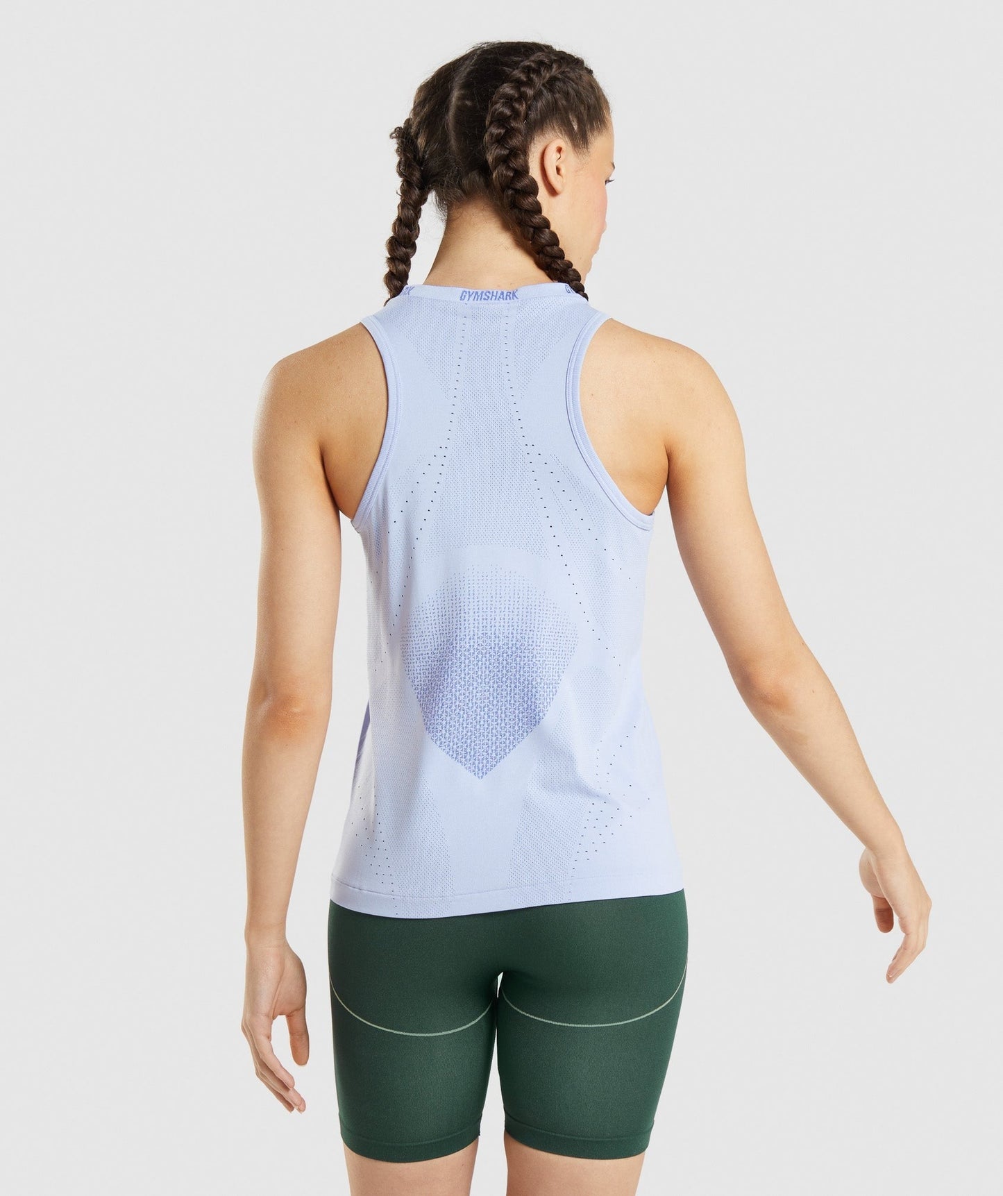 Gymshark Apex Seamless Tank - Lavender Blue/Court Blue
