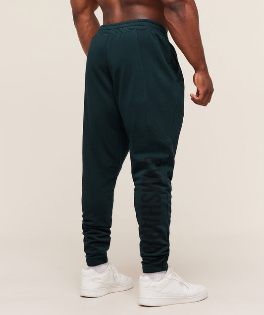 Gymshark Power Wordmark Joggers - Deep Petrol Blue