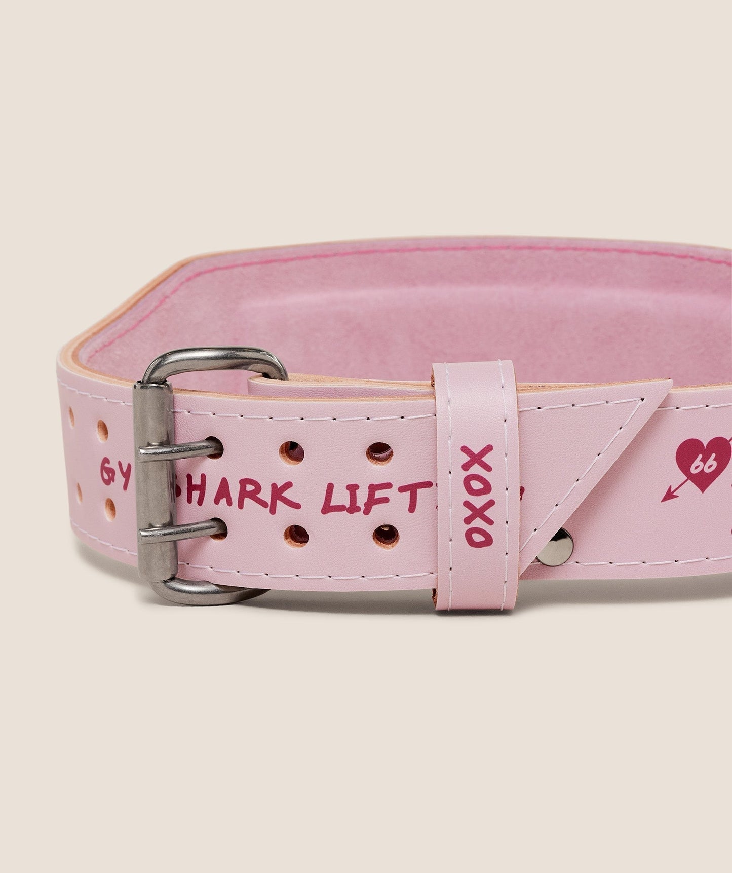 Gymshark Graphic Tapered Lifting Belt - Cloud Pink
