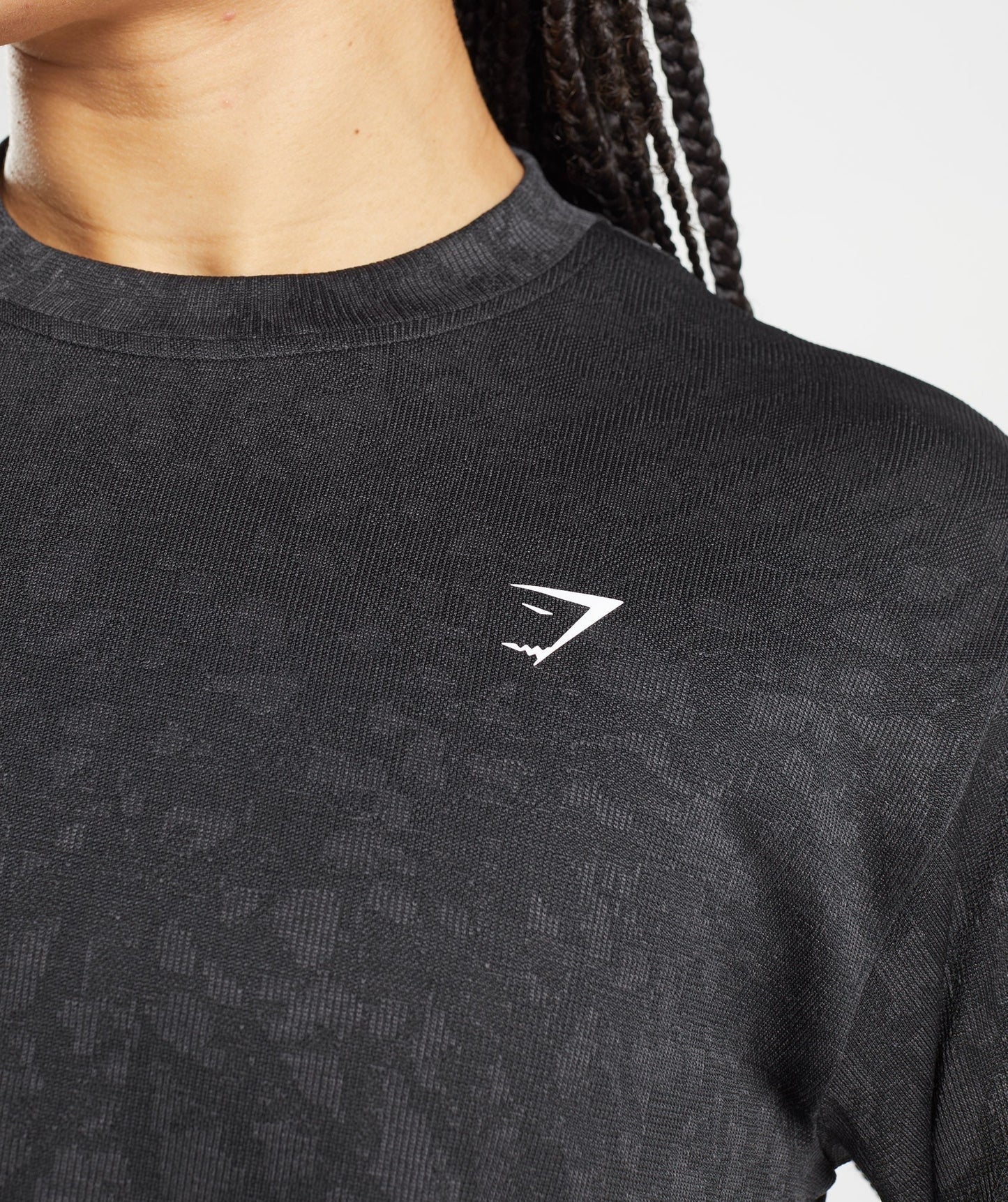 Gymshark Adapt Animal Seamless Long Sleeve Top - Wild | Black