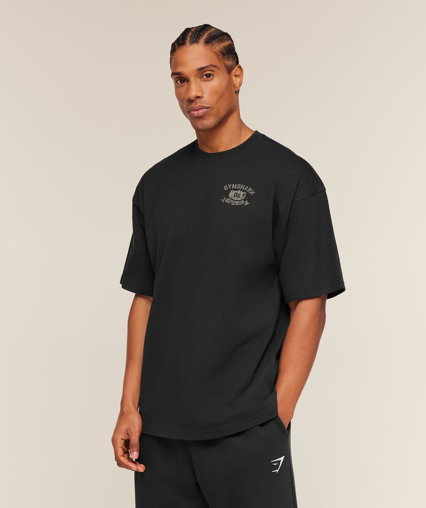 Gymshark Shield Graphic T-Shirt - Black