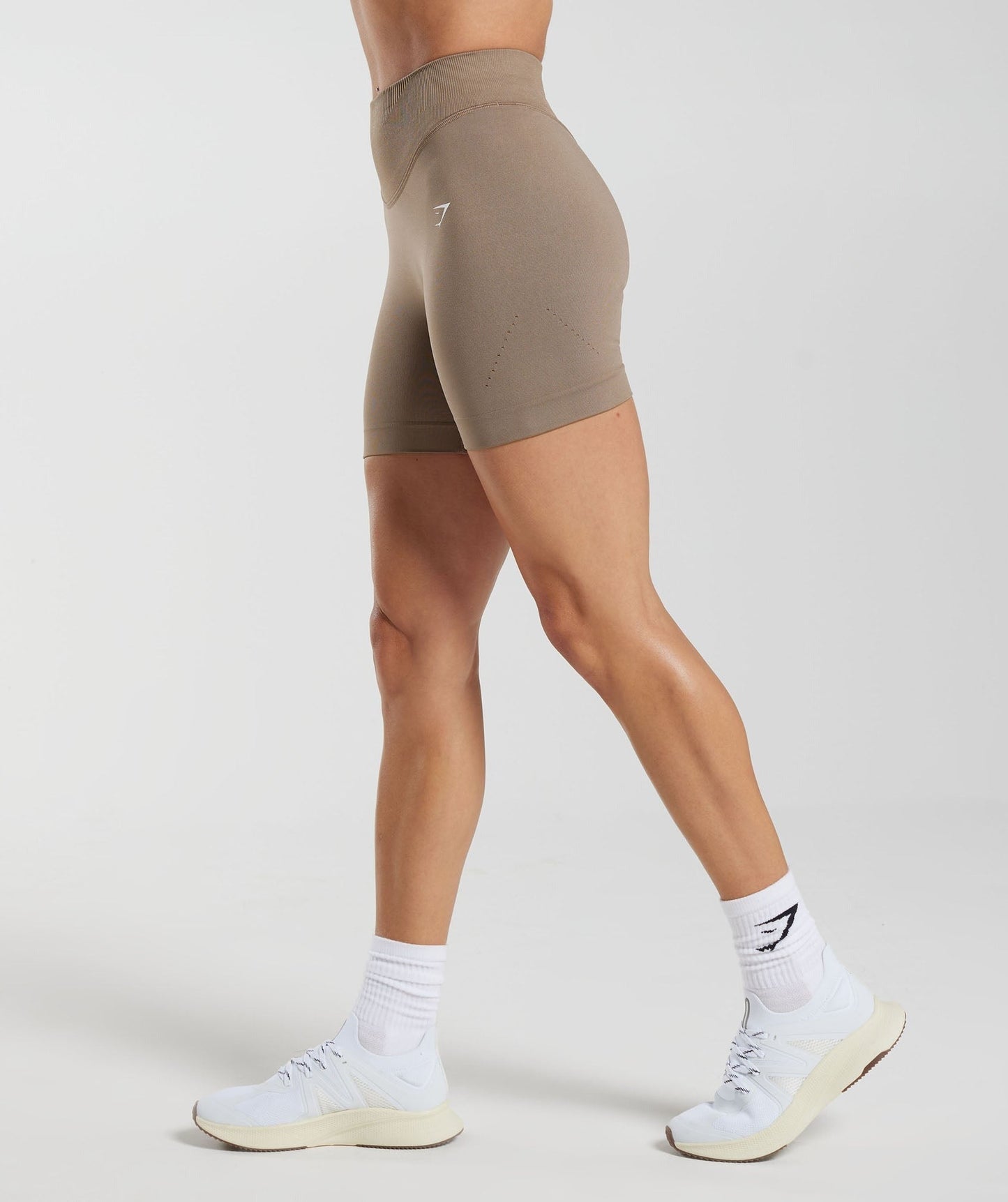 Gymshark Sweat Seamless Shorts - Fossil Brown