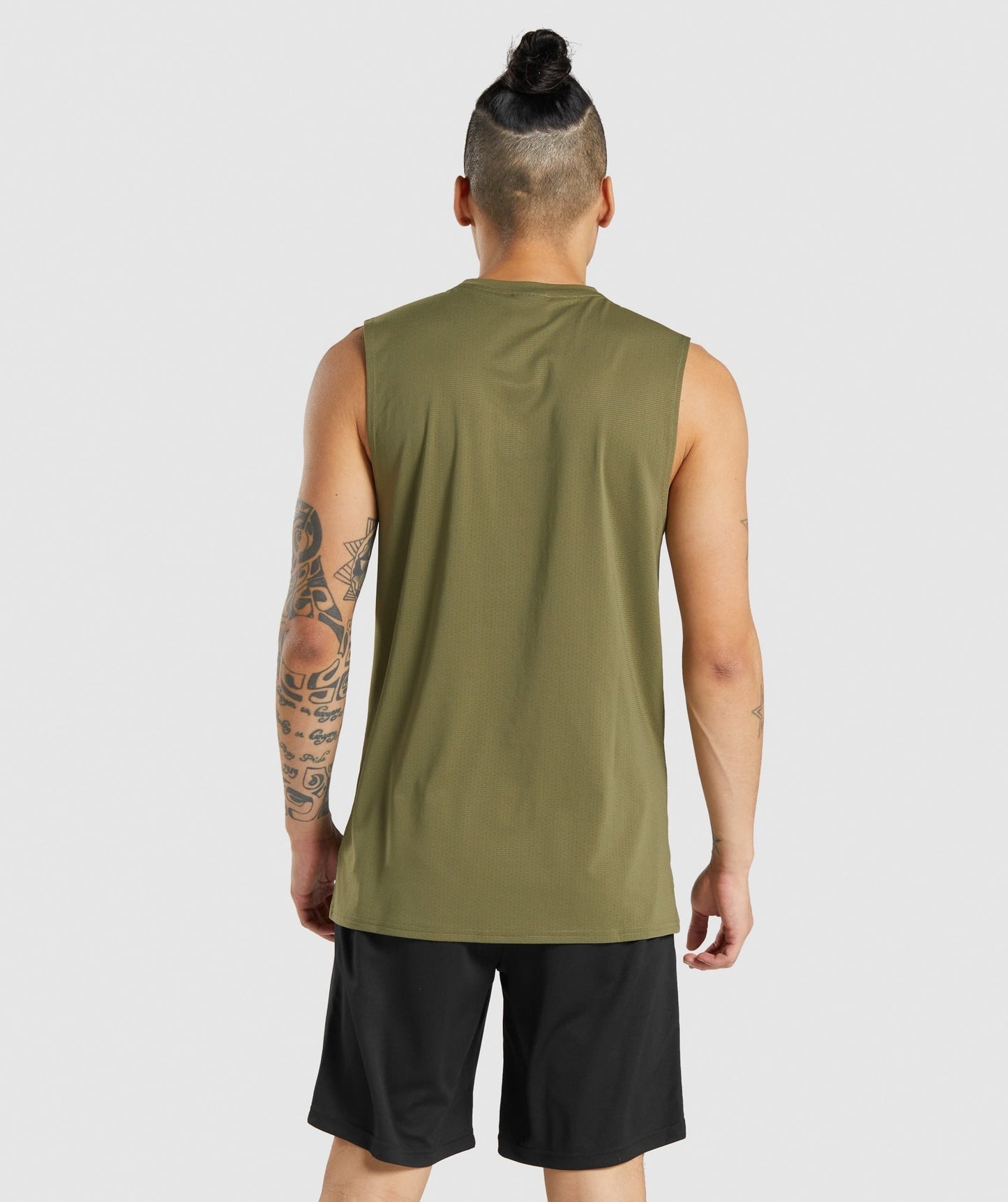 Gymshark Arrival Sleeveless Tee - Dark Green